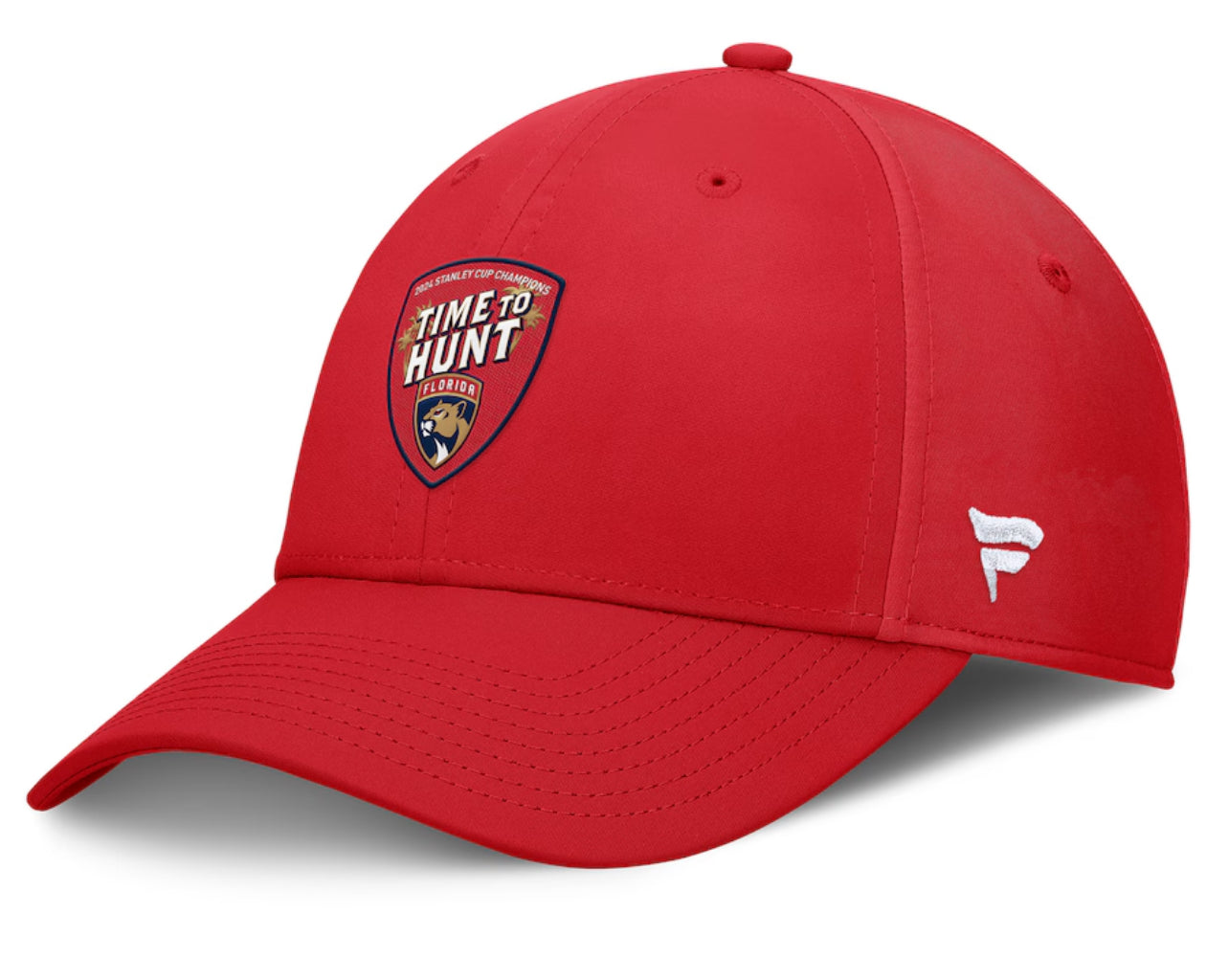 Florida Panthers 2024 Stanley Cup Champions Hometown Time to Hunt Hat - Red