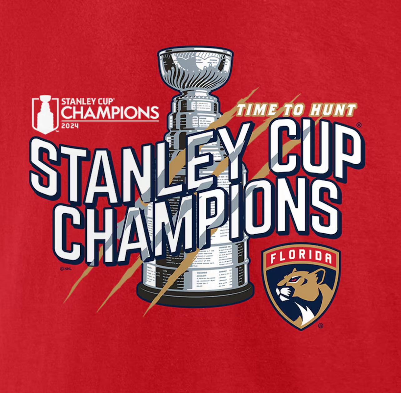 Florida Panthers Kids Stanley Cup Champions DNA T-Shirt - Red