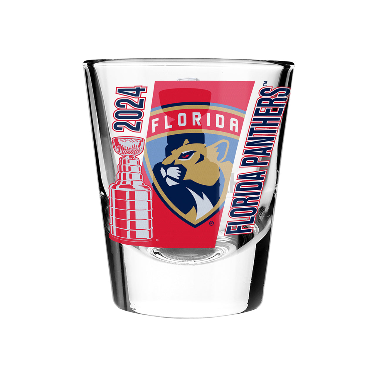 Florida Panthers 2024 First Stanley Cup Champions Shot Glass - 2oz