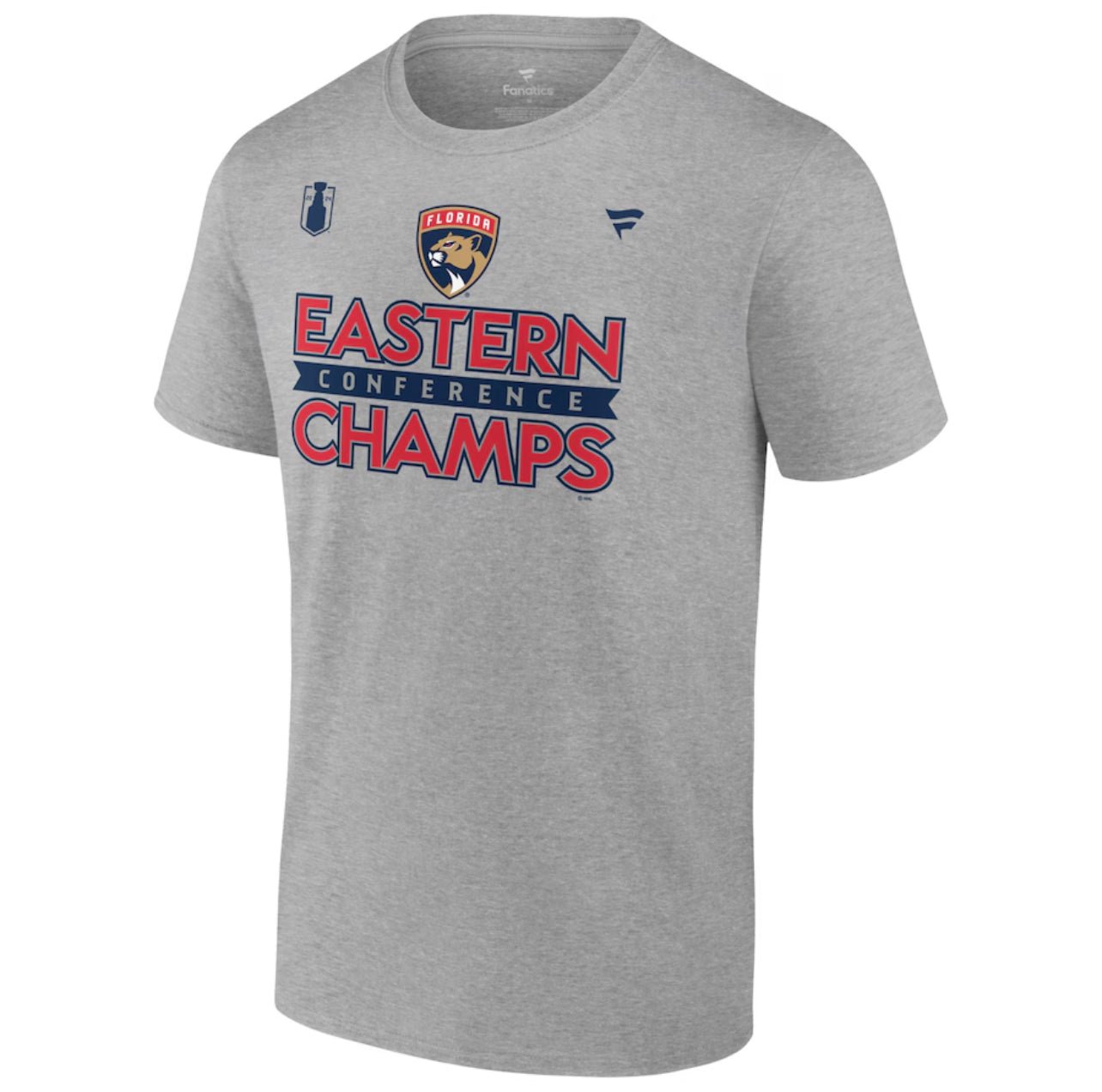 Florida Panthers 2024 Eastern Conference Champions Locker Room T-Shirt - Steel Grey