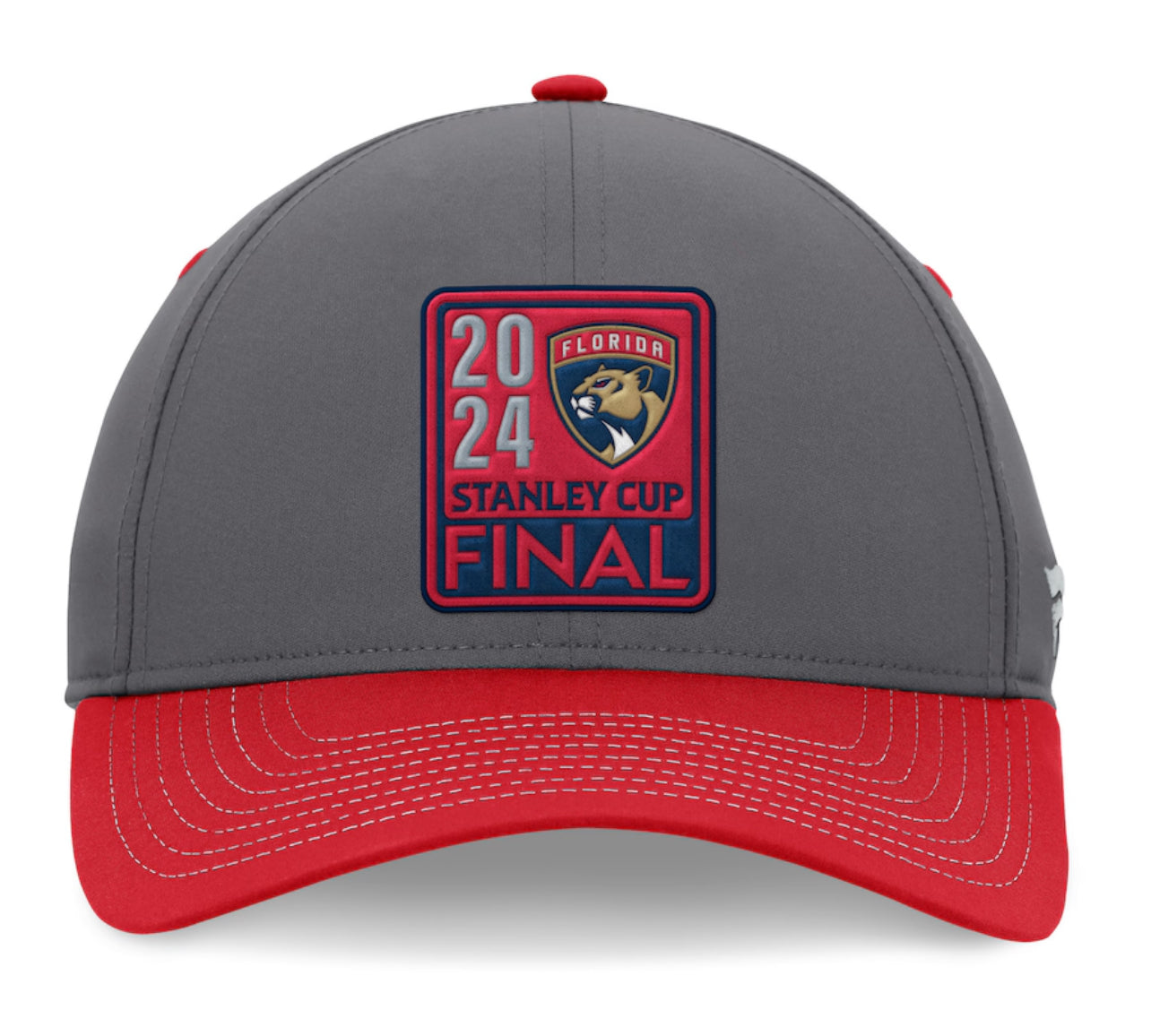 Florida Panthers 2024 Stanley Cup Final Locker Room Hat - Gray/Red