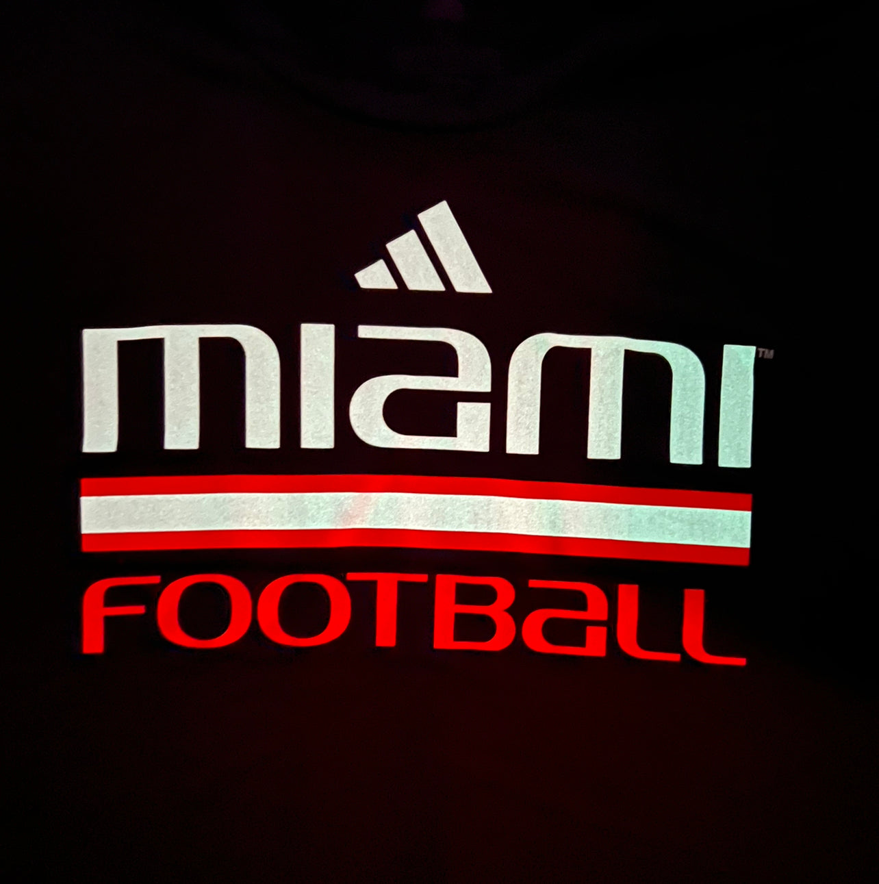Men's adidas Black Miami Hurricanes School Logo Ultimate climalite