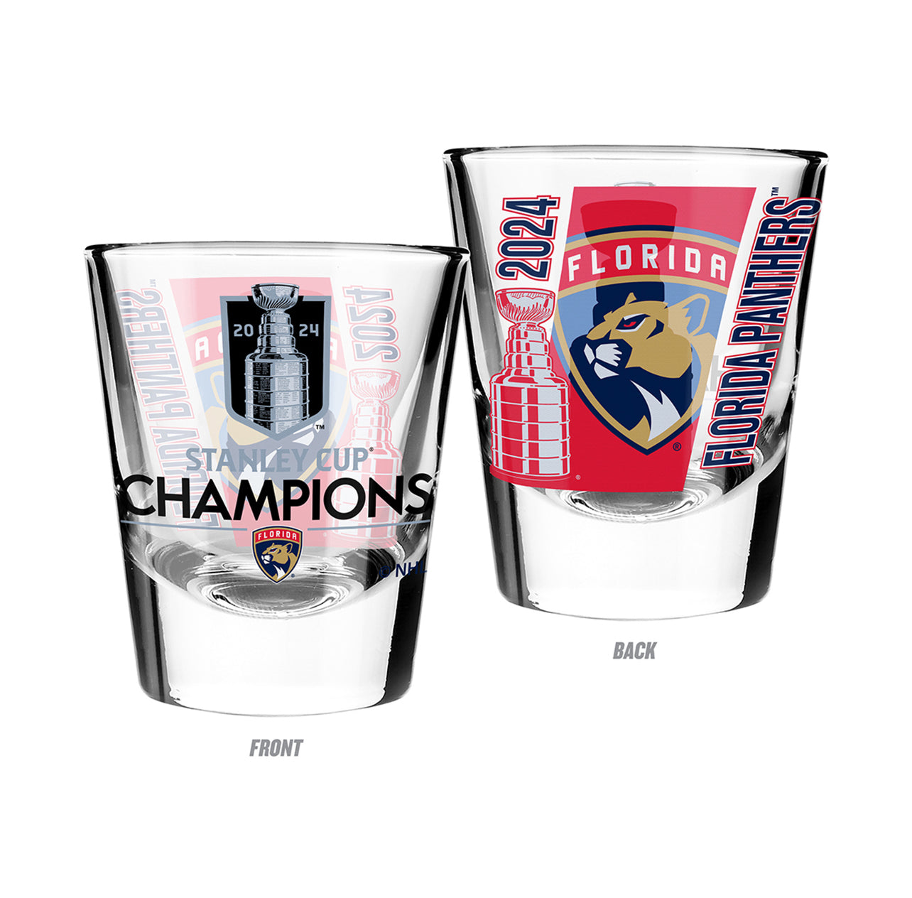 Florida Panthers 2024 First Stanley Cup Champions Shot Glass - 2oz