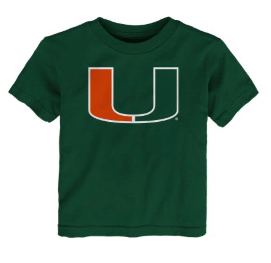 Miami Hurricanes Toddler U T-Shirt - Green