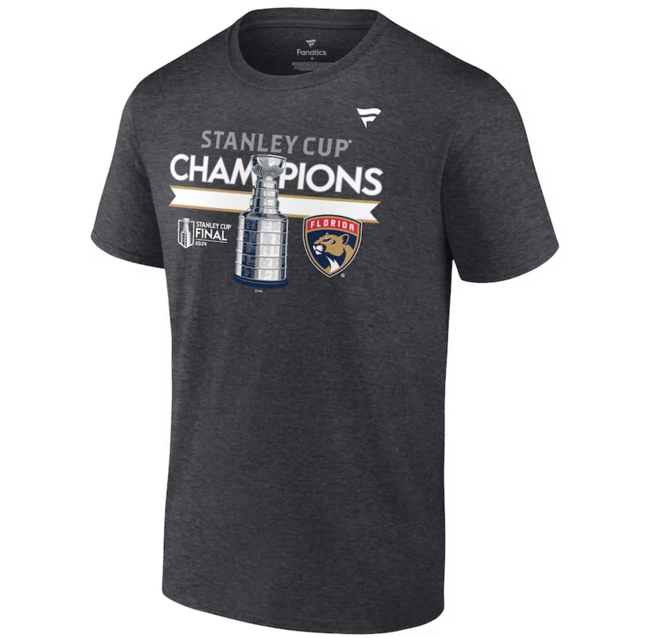 Florida Panthers 2024 Stanley Cup Champions Locker Room T-Shirt - Grey