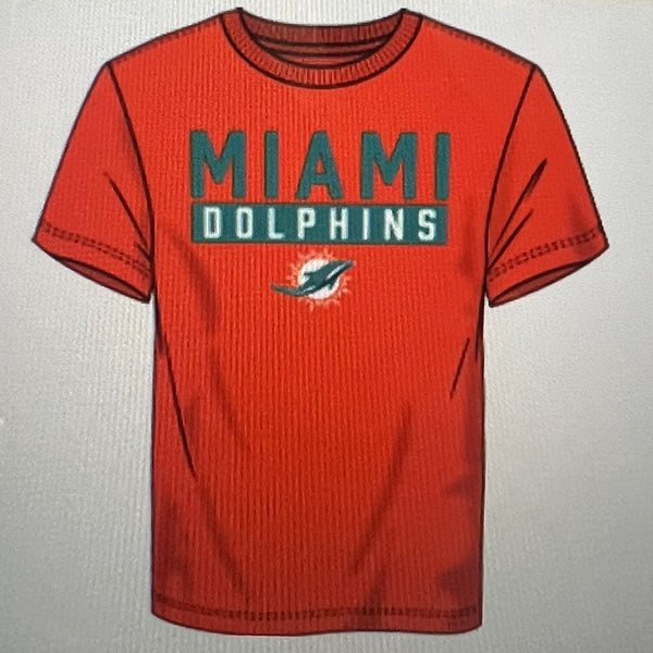 Youth Orange Miami Dolphins Team Primary Logo T-Shirt