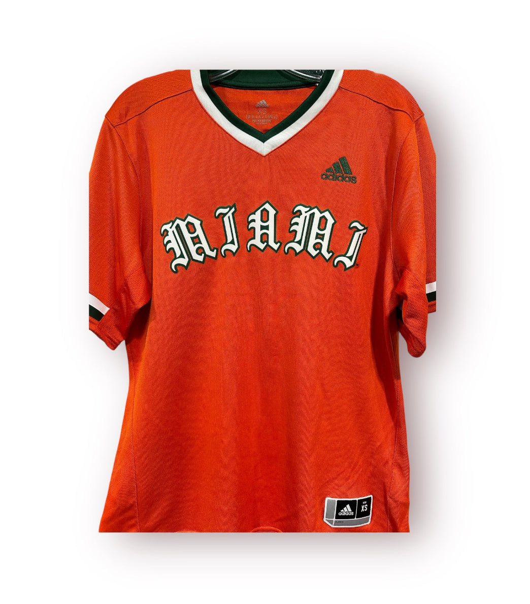 Miami Hurricanes adidas Cam Ward Baseball #1 Jersey - Orange