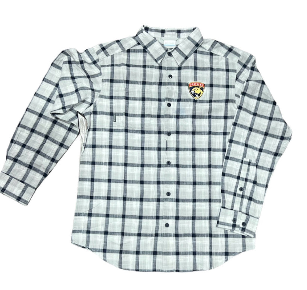 Florida Panthers Columbia Under Exposure L/S Shirt - Plaid