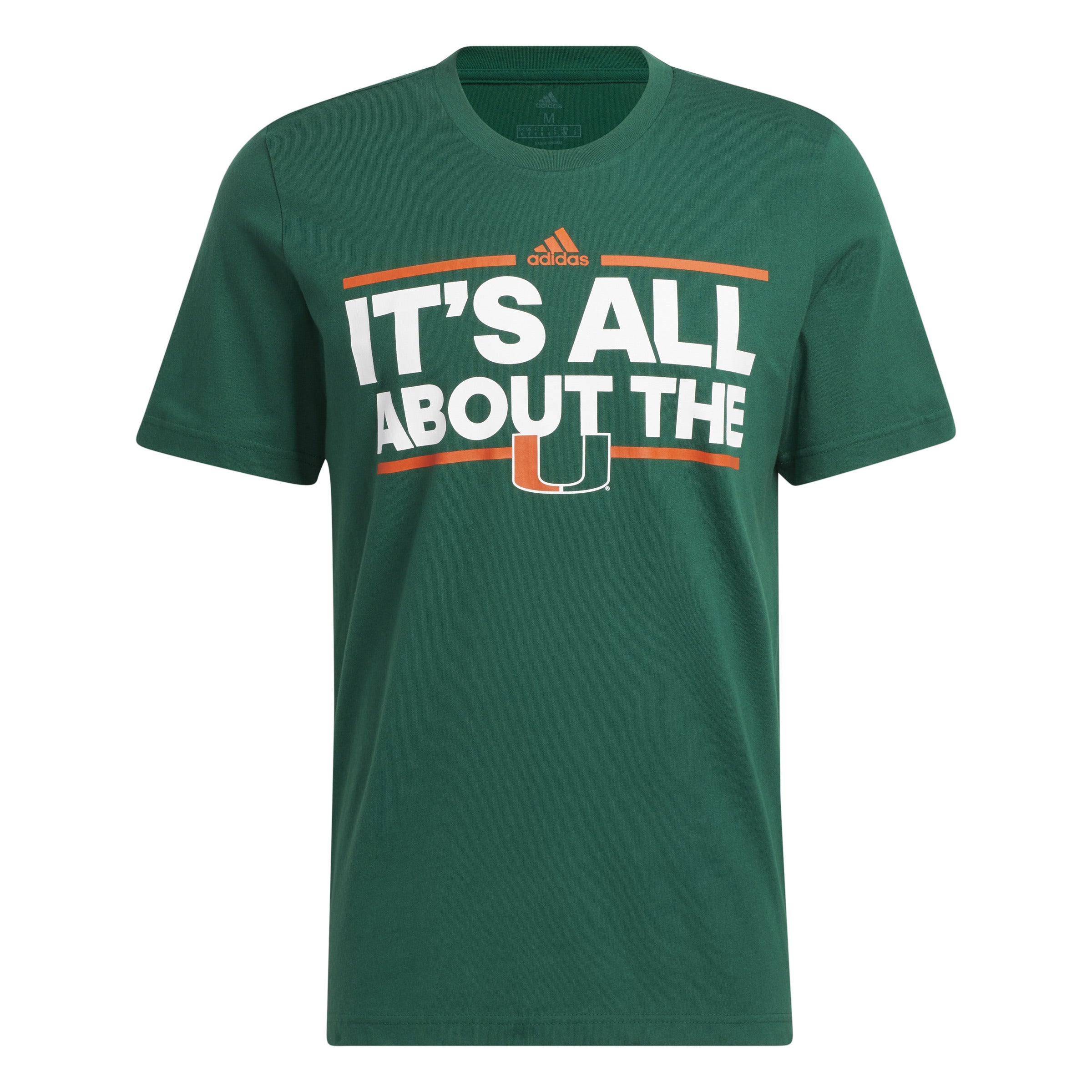 University of Miami adidas 2024 It’s All About The U Fresh T-Shirt - Green