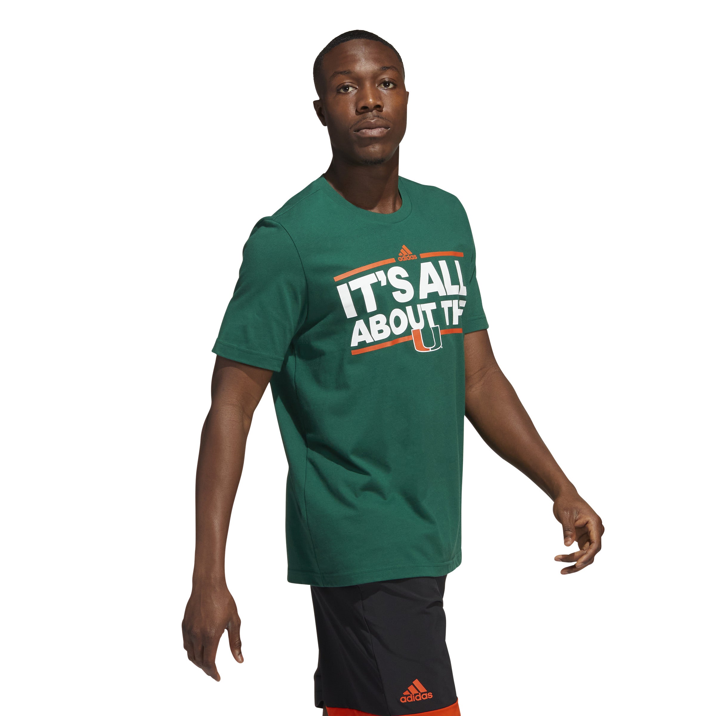 University of Miami adidas 2024 It’s All About The U Fresh T-Shirt - Green