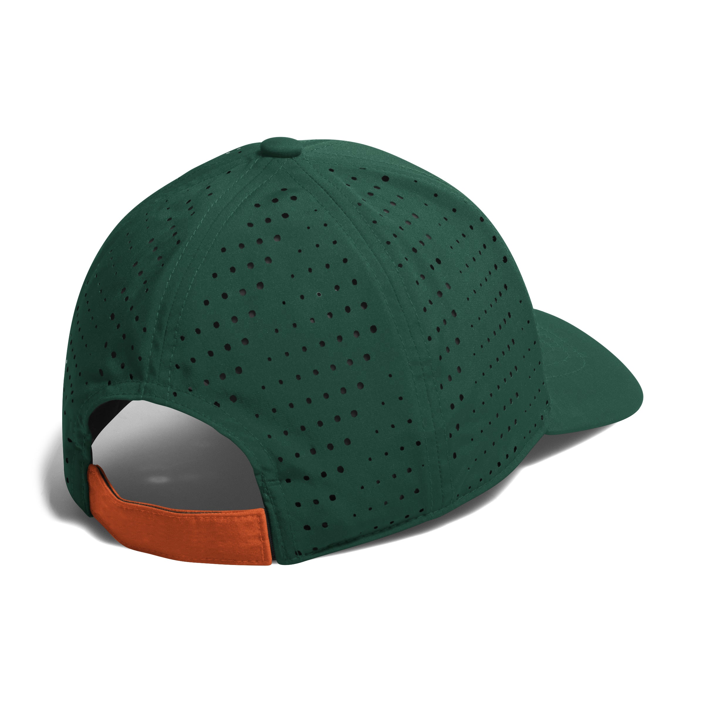 Miami Hurricanes 2024 adidas Structured Perforated Adjustable Hat - Green