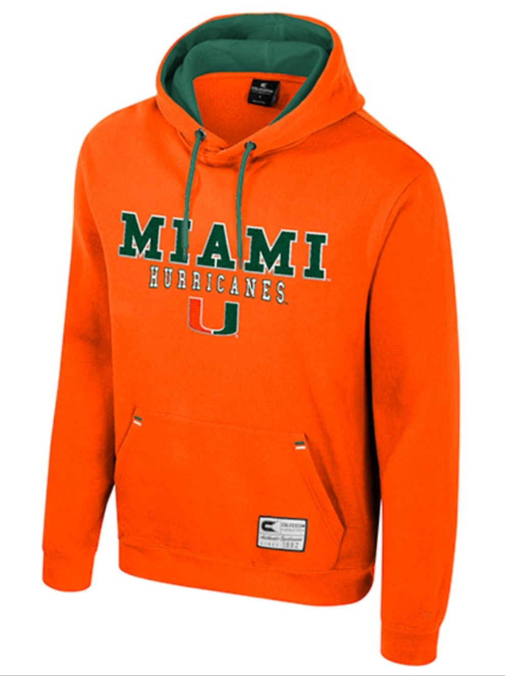 Miami Hurricanes Colosseum Zion Fleece Hoodie - Orange