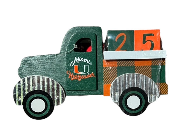 Miami Hurricanes Holiday Countdown Truck