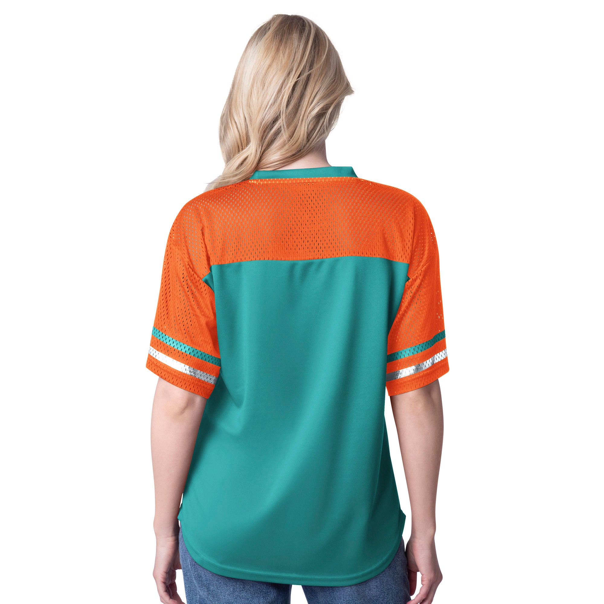 Miami Dolphins Glll Women's T-Shirt - Aqua & Orange