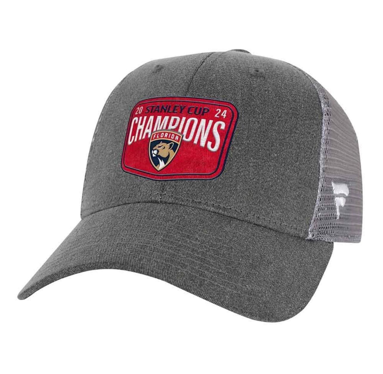 Florida Panthers NHL Youth Stanley Cup Champs Snapback Hat - Grey