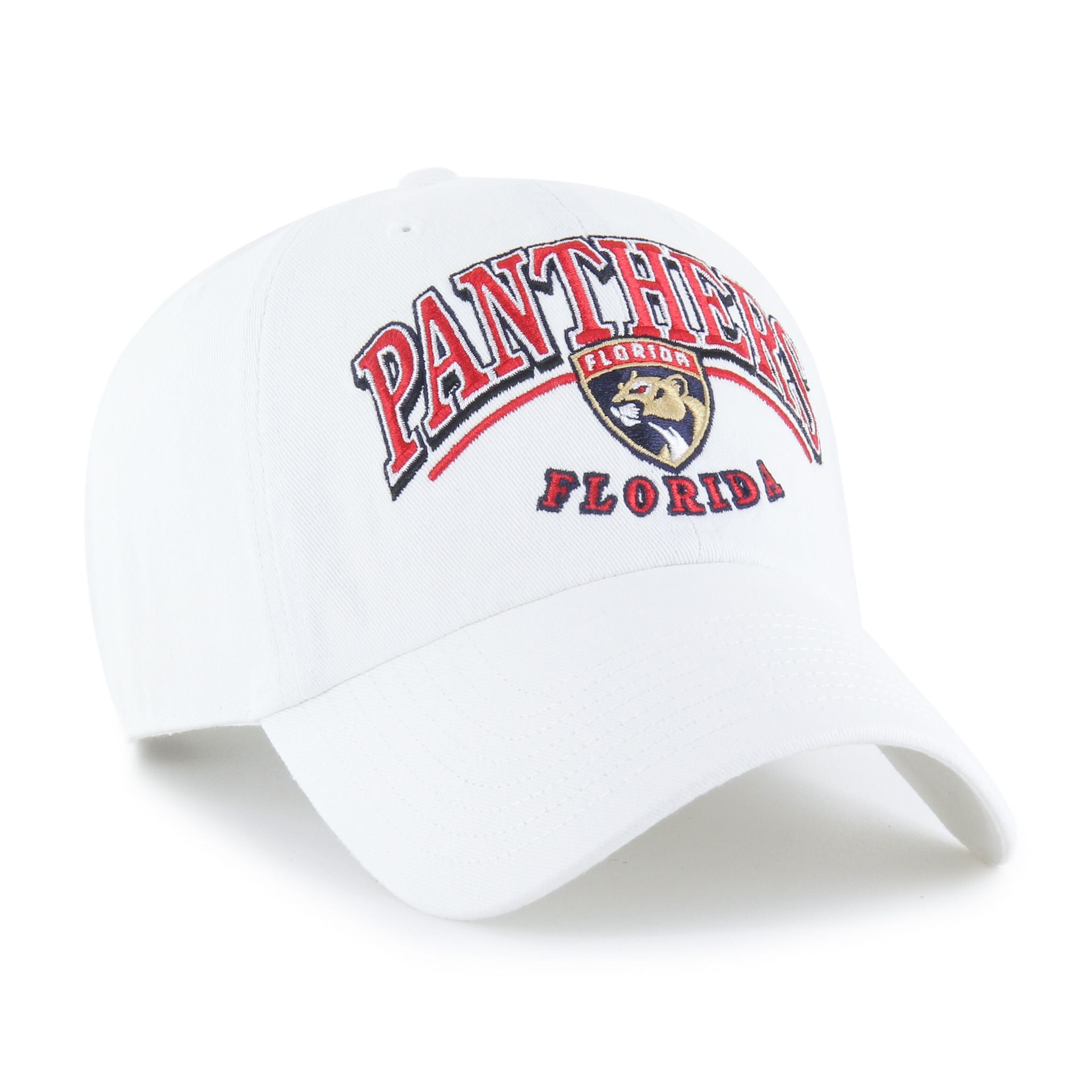 Florida Panthers 47 Brand Stark Clean Up Adjustable Hat - White