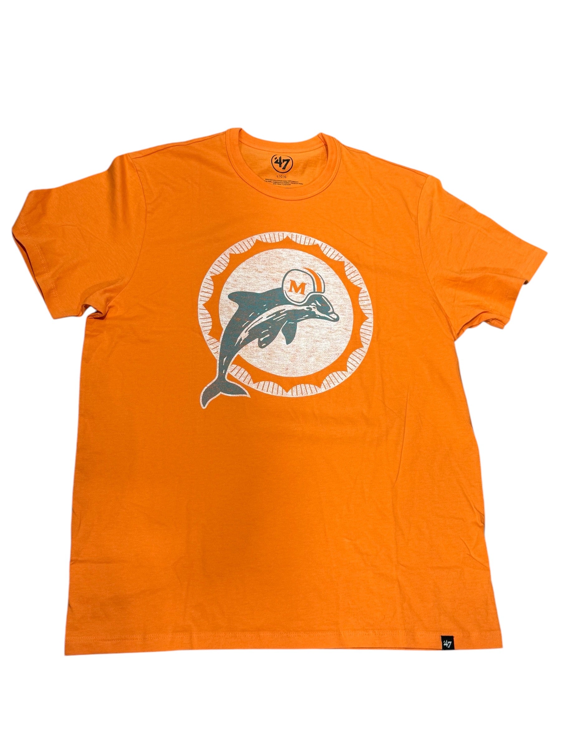 Miami Dolphins '47 Brand Historic Signal Premier Franklin T-Shirt - Orange