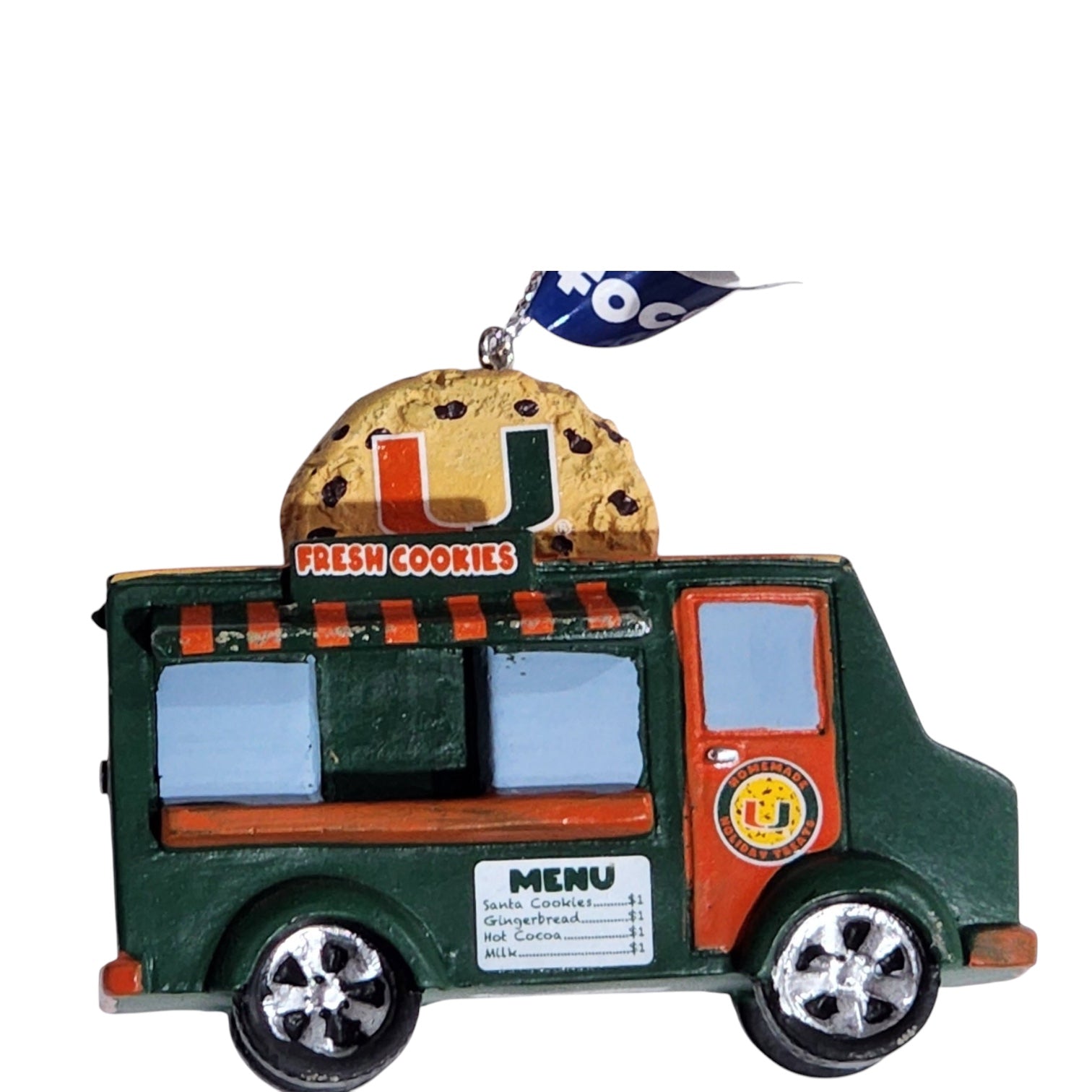 Miami Hurricanes Food Truck Ornament