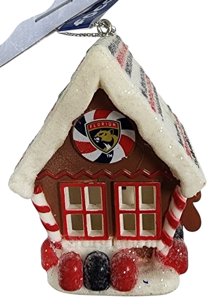 Florida Panthers Gingerbread House Ornament