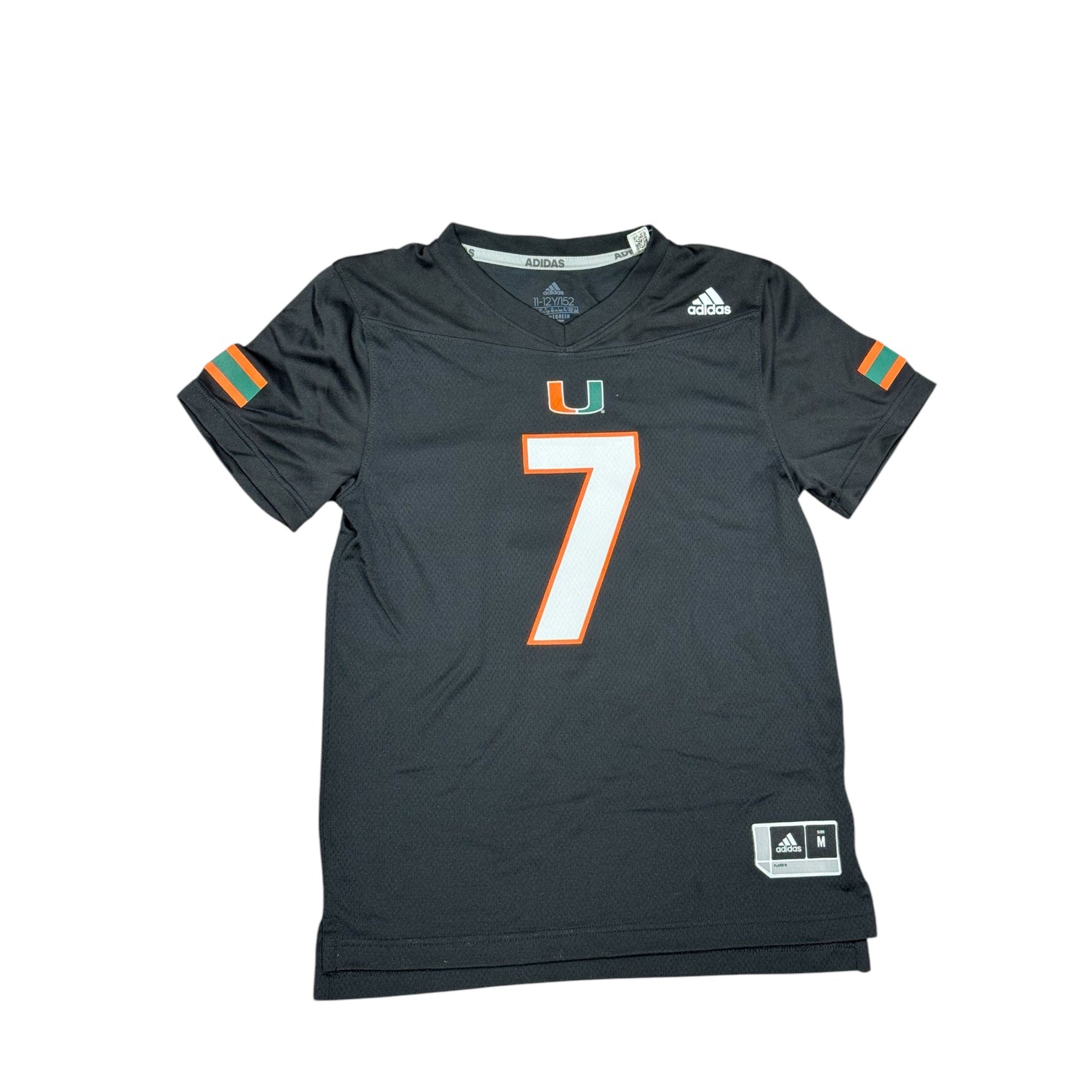 Miami Hurricanes adidas Xavier Restrepo # 7 Youth Jersey - Black