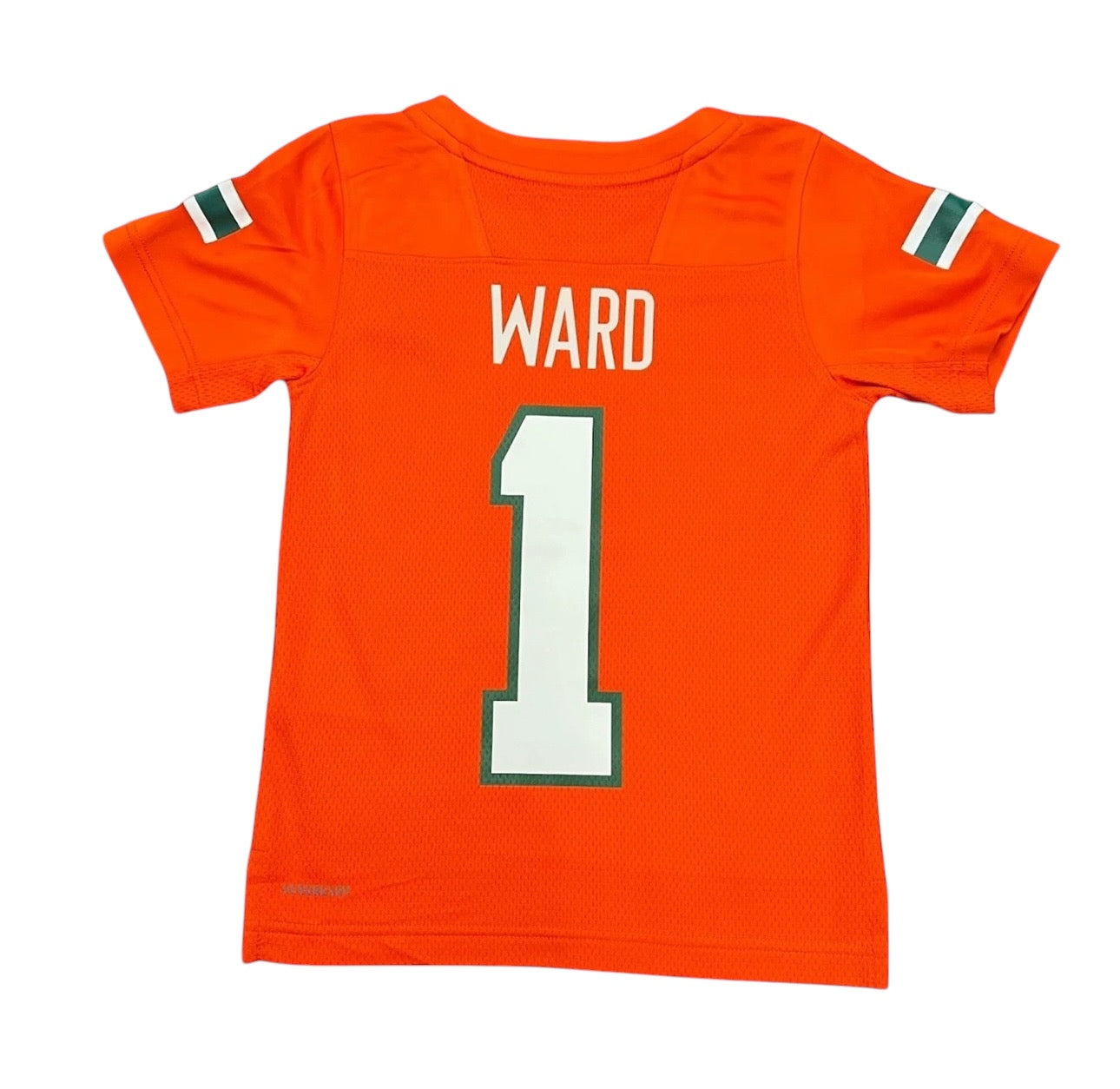 Miami Hurricanes Cam Ward adidas 2024 Youth #1 Football Jersey - Orange