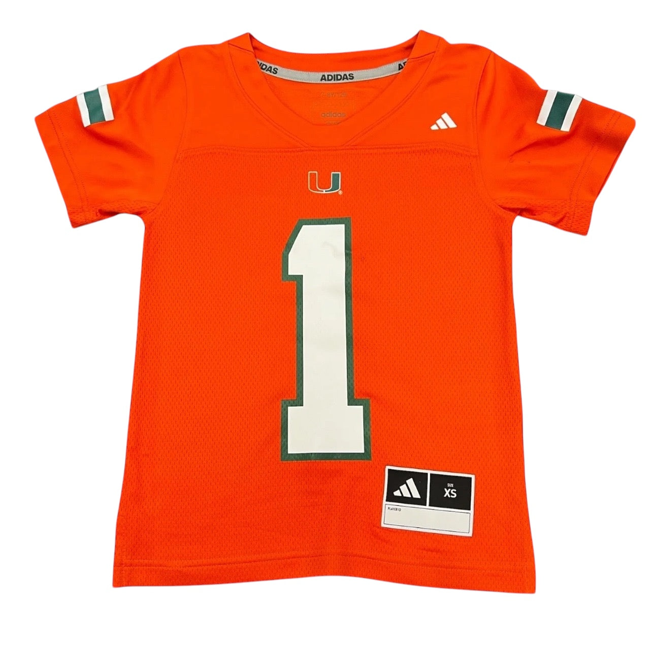 Miami Hurricanes Cam Ward adidas 2024 Youth #1 Football Jersey - Orange