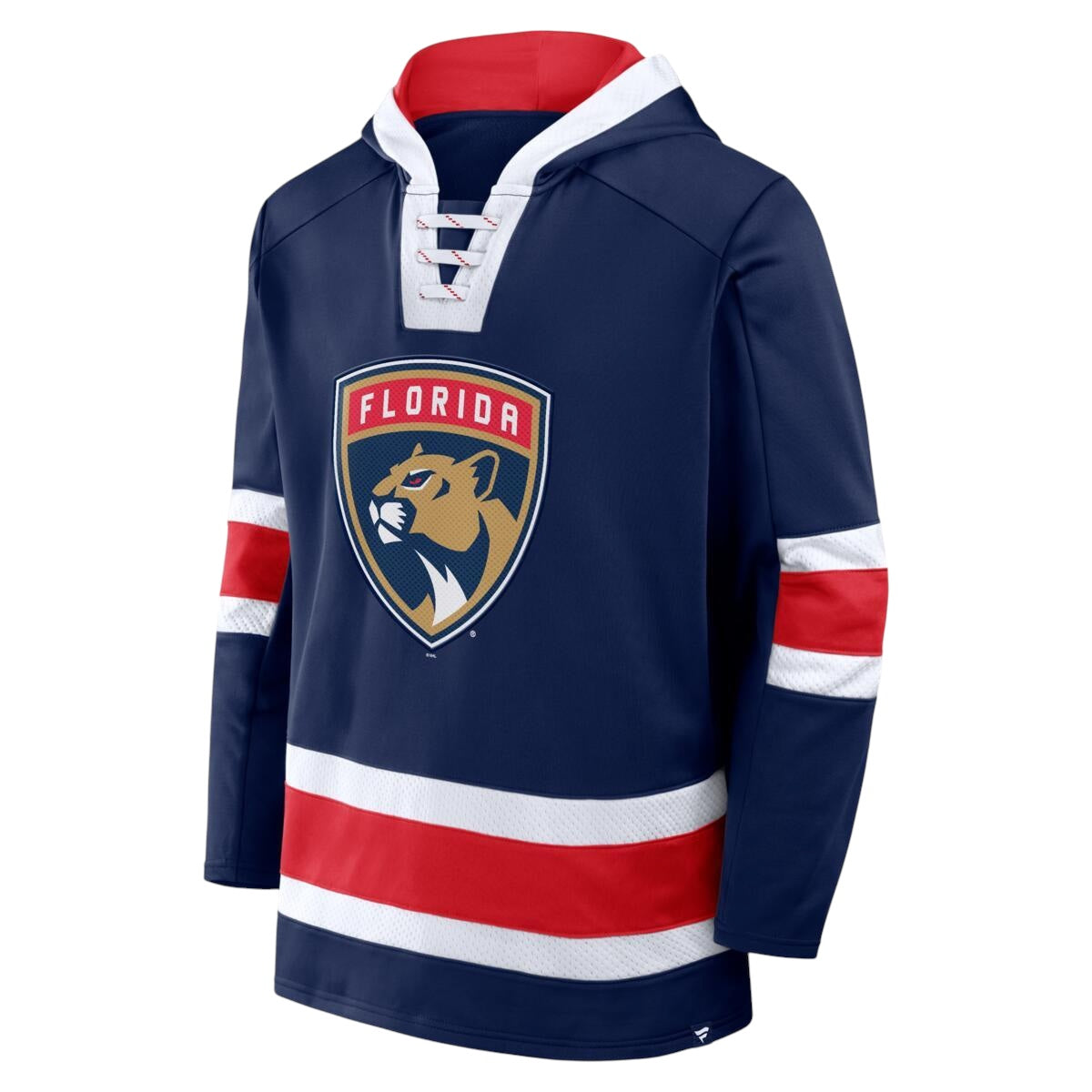 Florida Panthers Inside Line Fleece Pullover Hoodie - Navy Blue