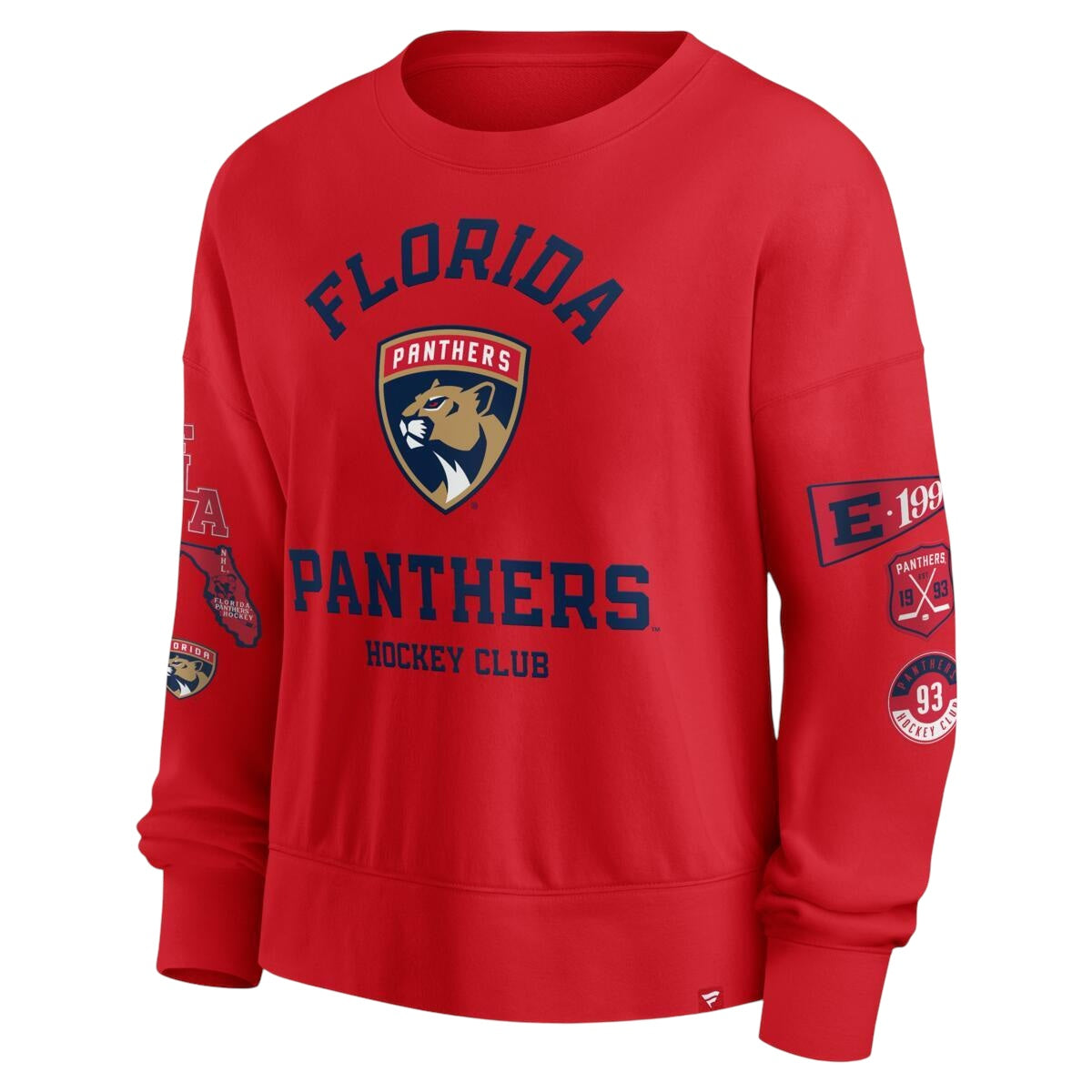 Florida Panthers Women's Go Team Pullover Sweatshirt - Red