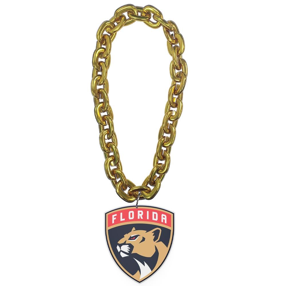 Florida Panthers Plastic Fan Chain - Gold Chain