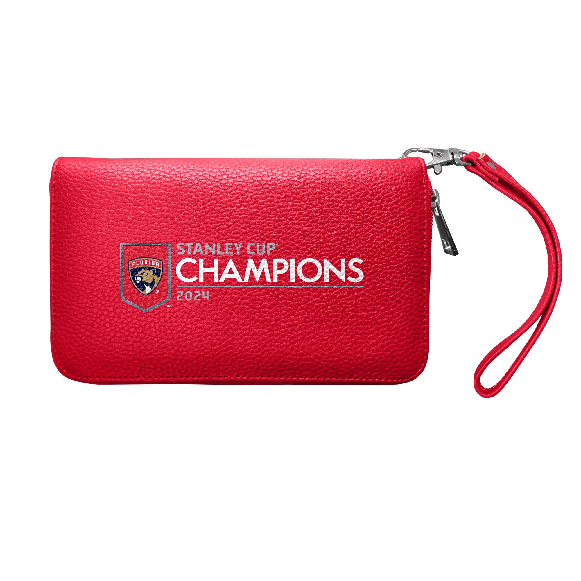 Florida Panthers 2024 Stanley Cup Champions Pebble Organizer Wallet - Red