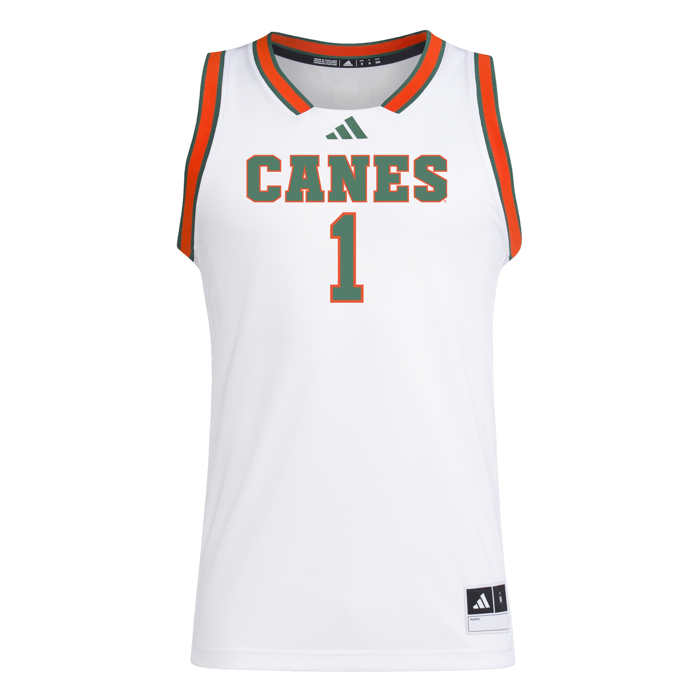 Miami Hurricanes adidas 2025 Replica Swingman Jersey - White