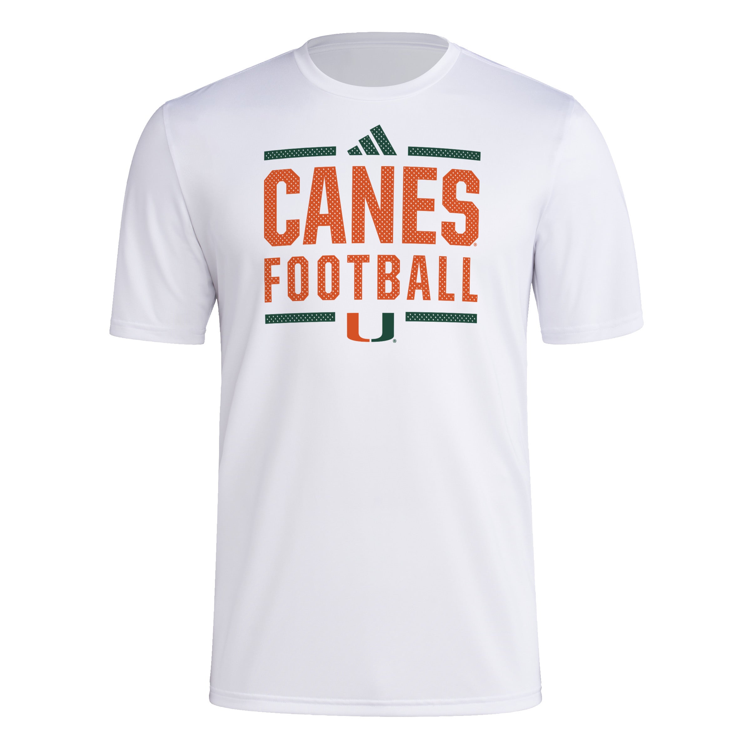 Miami Hurricanes adidas 2024 Locker Football Pregame T-Shirt - White