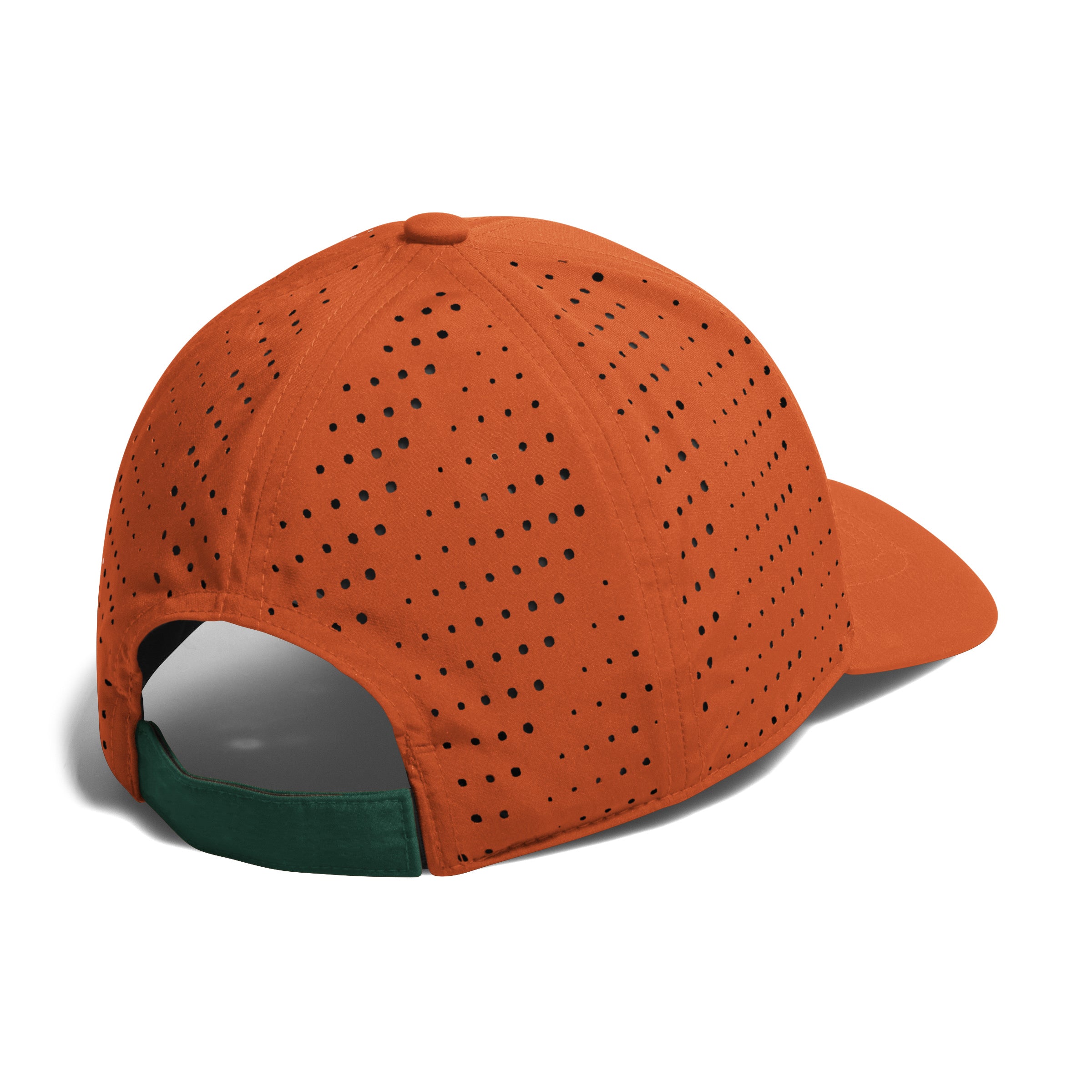 Miami Hurricanes 2024 adidas Structured Perforated Adjustable Hat - Orange