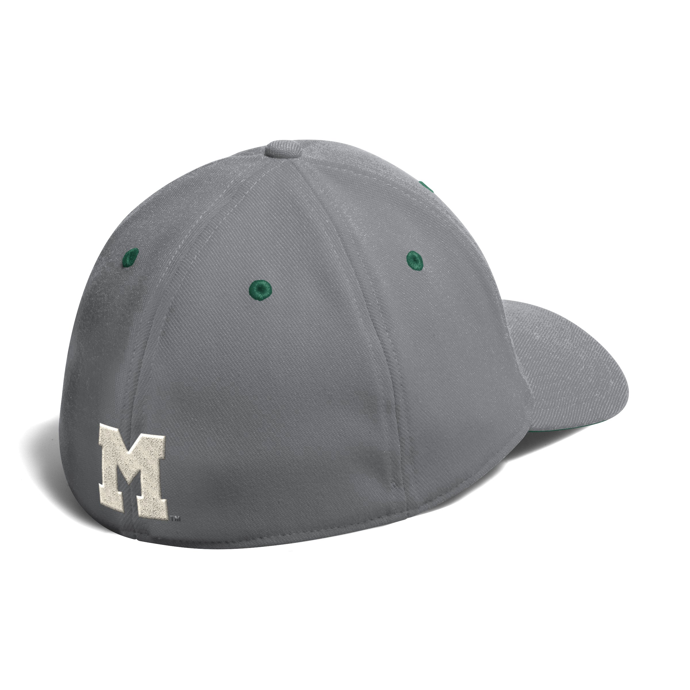 Miami Hurricanes adidas 2024 Script Unstructured Flex Fit Hat - Grey