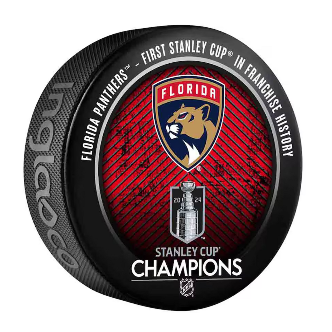 Florida Panthers 2024 Stanley Cup Champions Hockey Puck