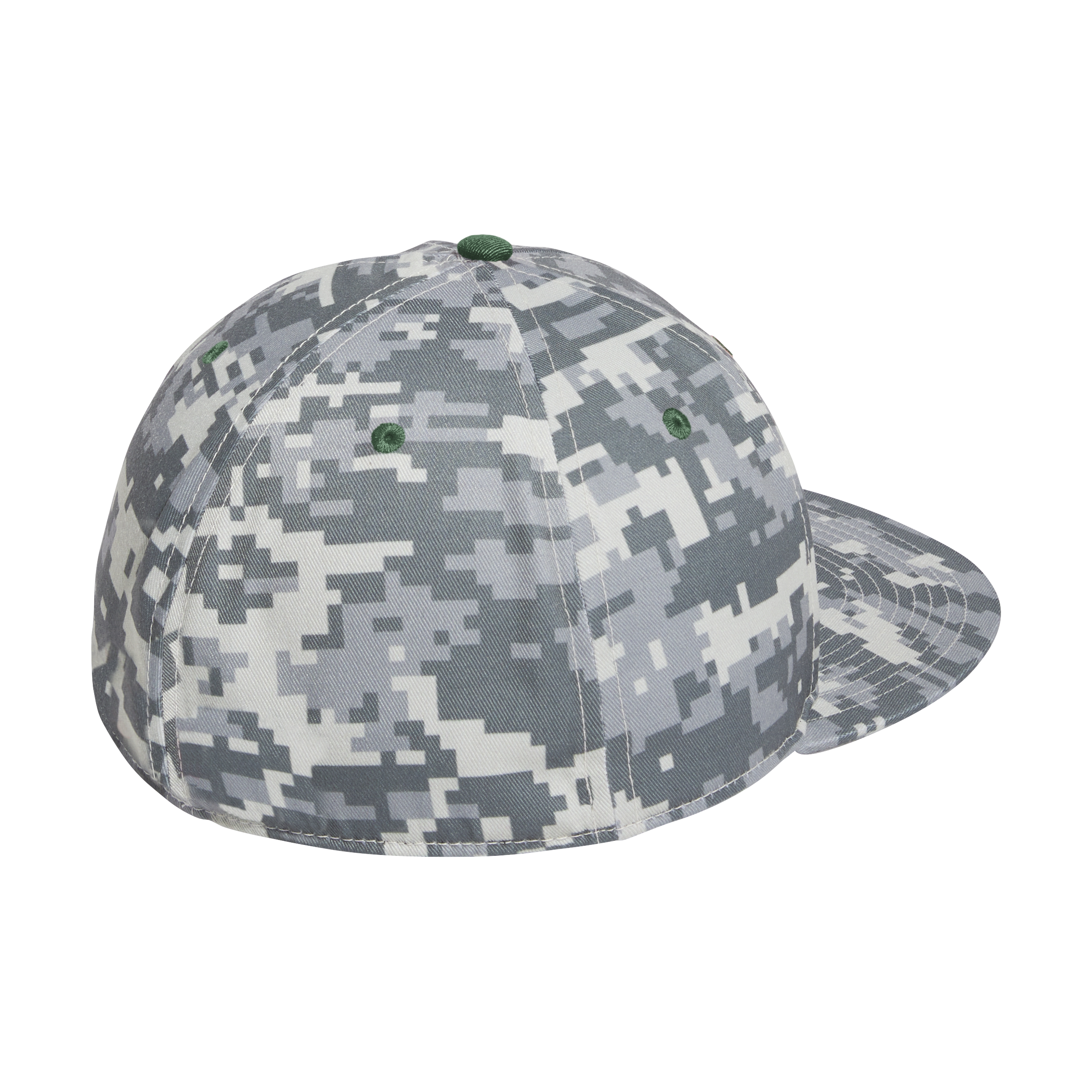 Miami Hurricanes adidas 2025 Old English M Digi Camo Fitted Baseball Hat - Green M