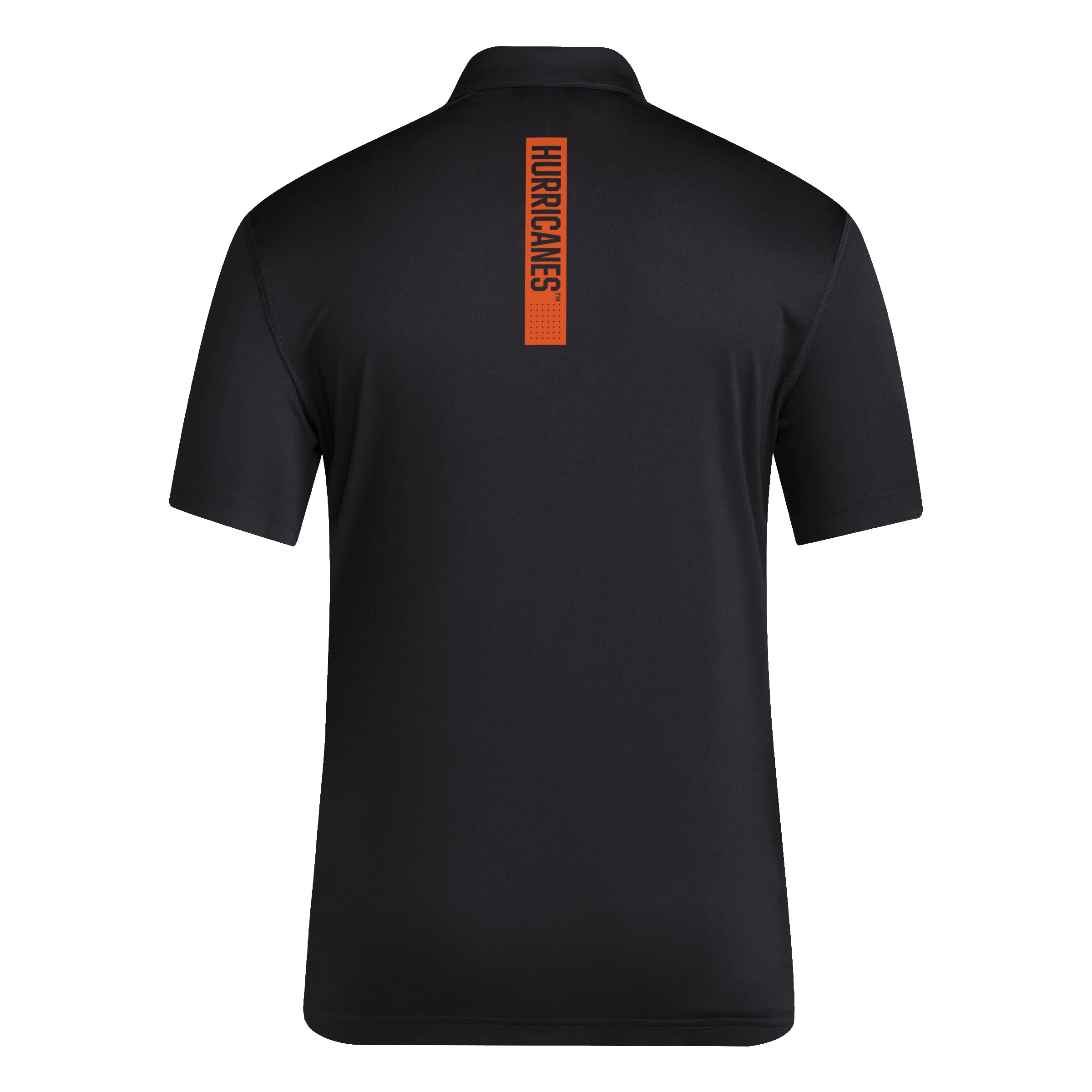 Miami Hurricanes adidas Sideline Football Shape Coaches Polo - Black