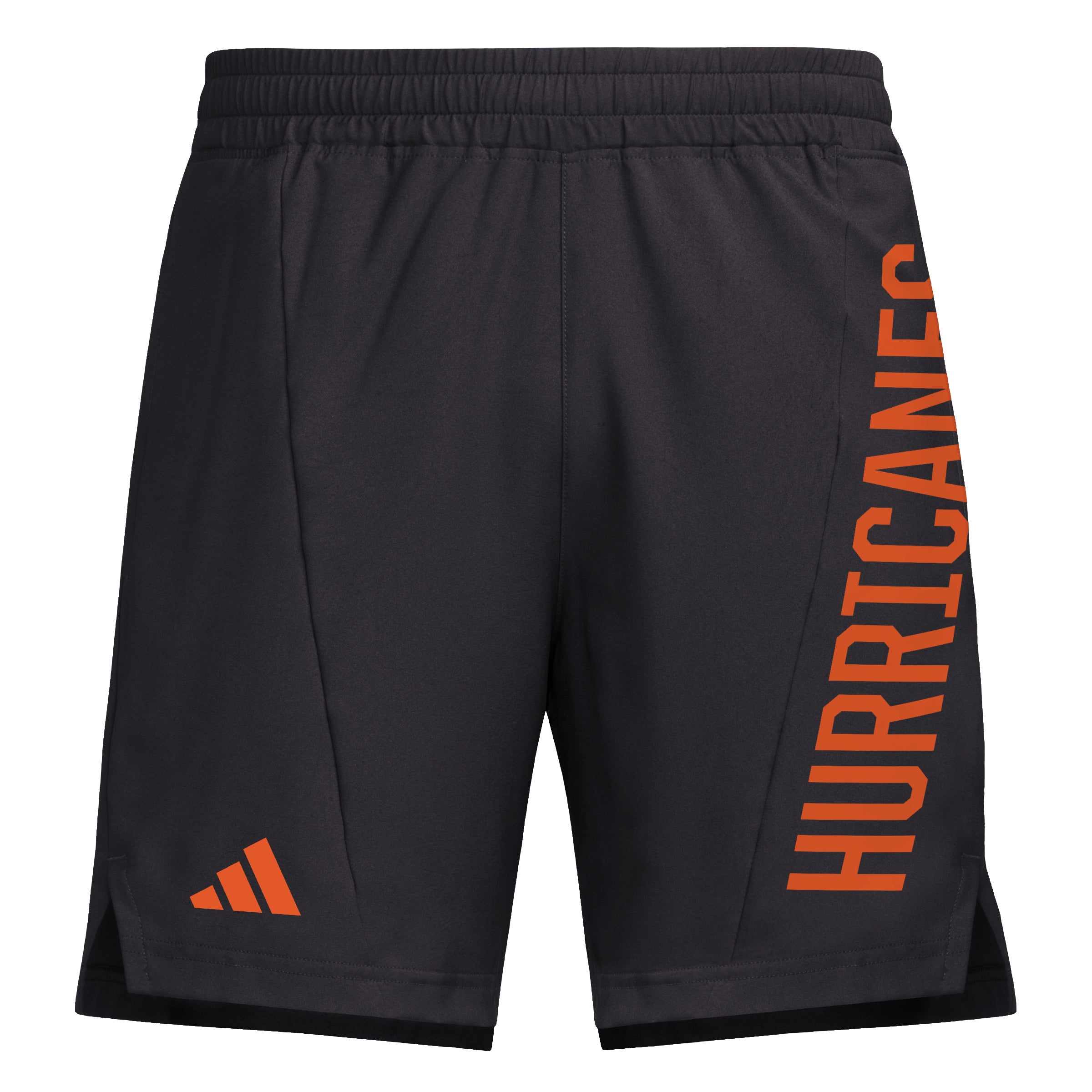 Miami Hurricanes adidas 2024 Aeroready Training Shorts 7” Inseam- Black