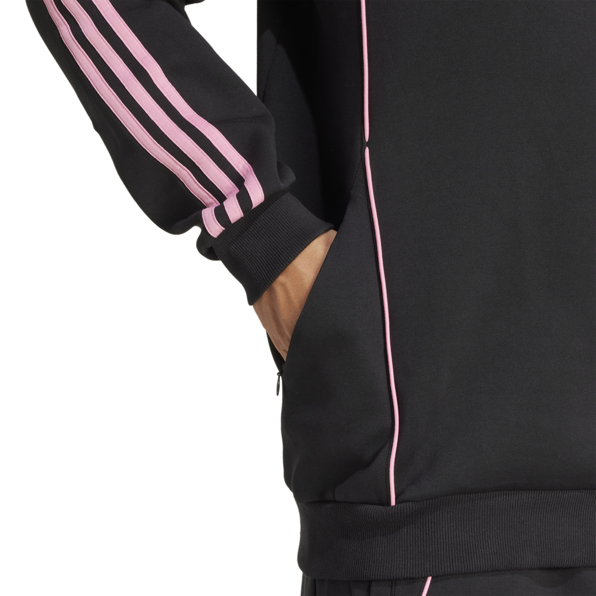 Inter Miami CF adidas 2025 Travel Pullover Hoodie - Black