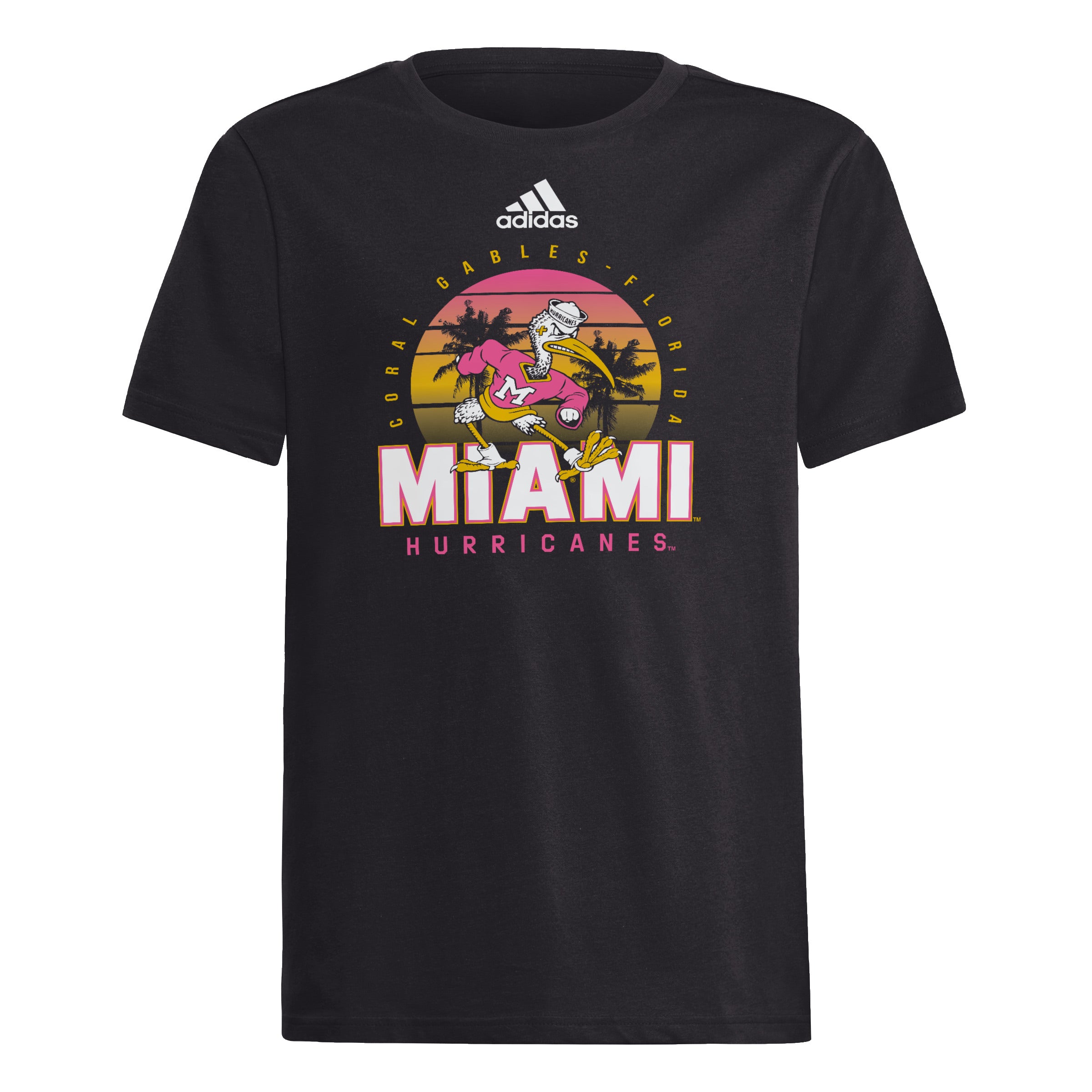 Miami Hurricanes adidas Youth Hero Fan Fresh T-Shirt - Black