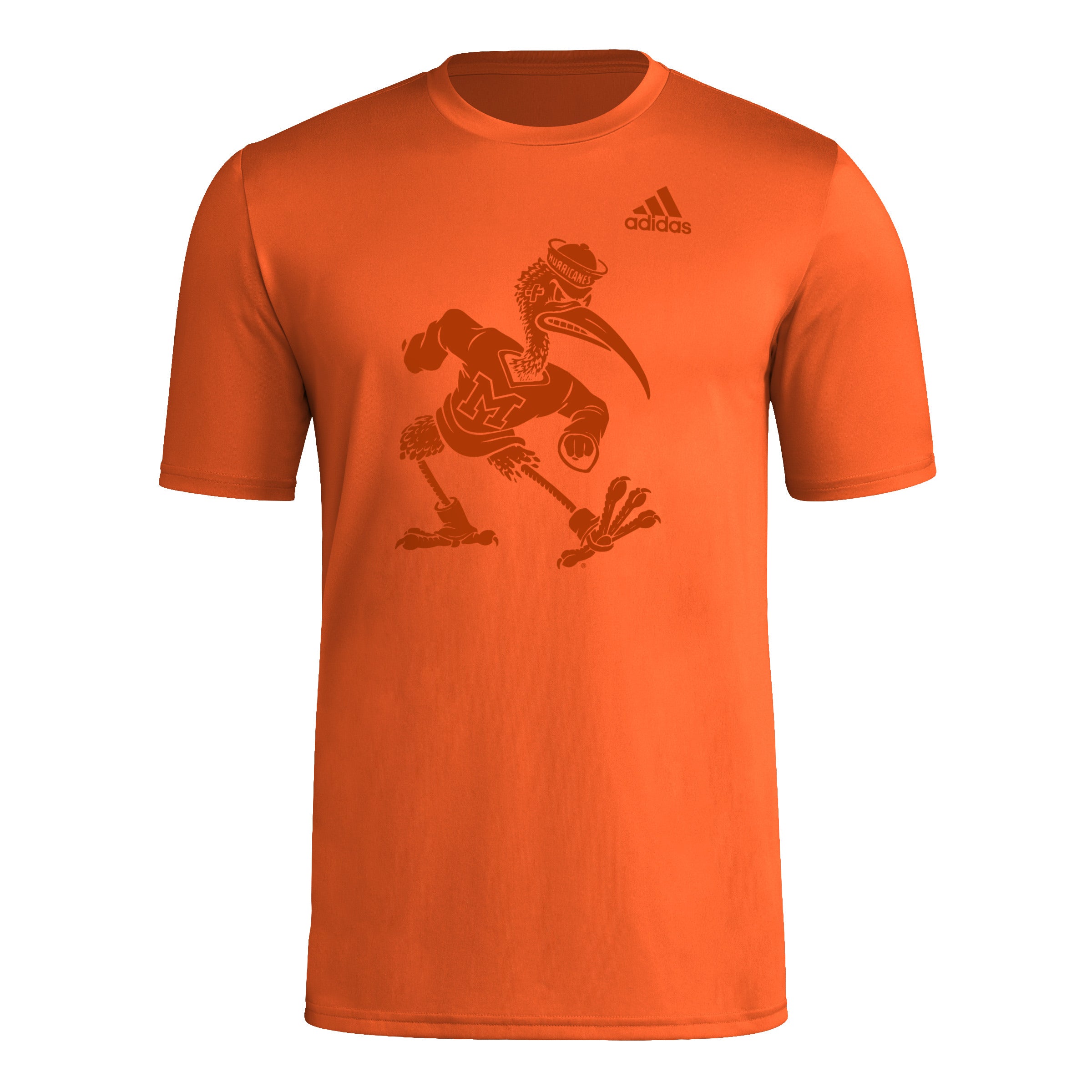 Miami Hurricanes adidas 2024 Tonal Sebastian Pregame T-Shirt - Orange