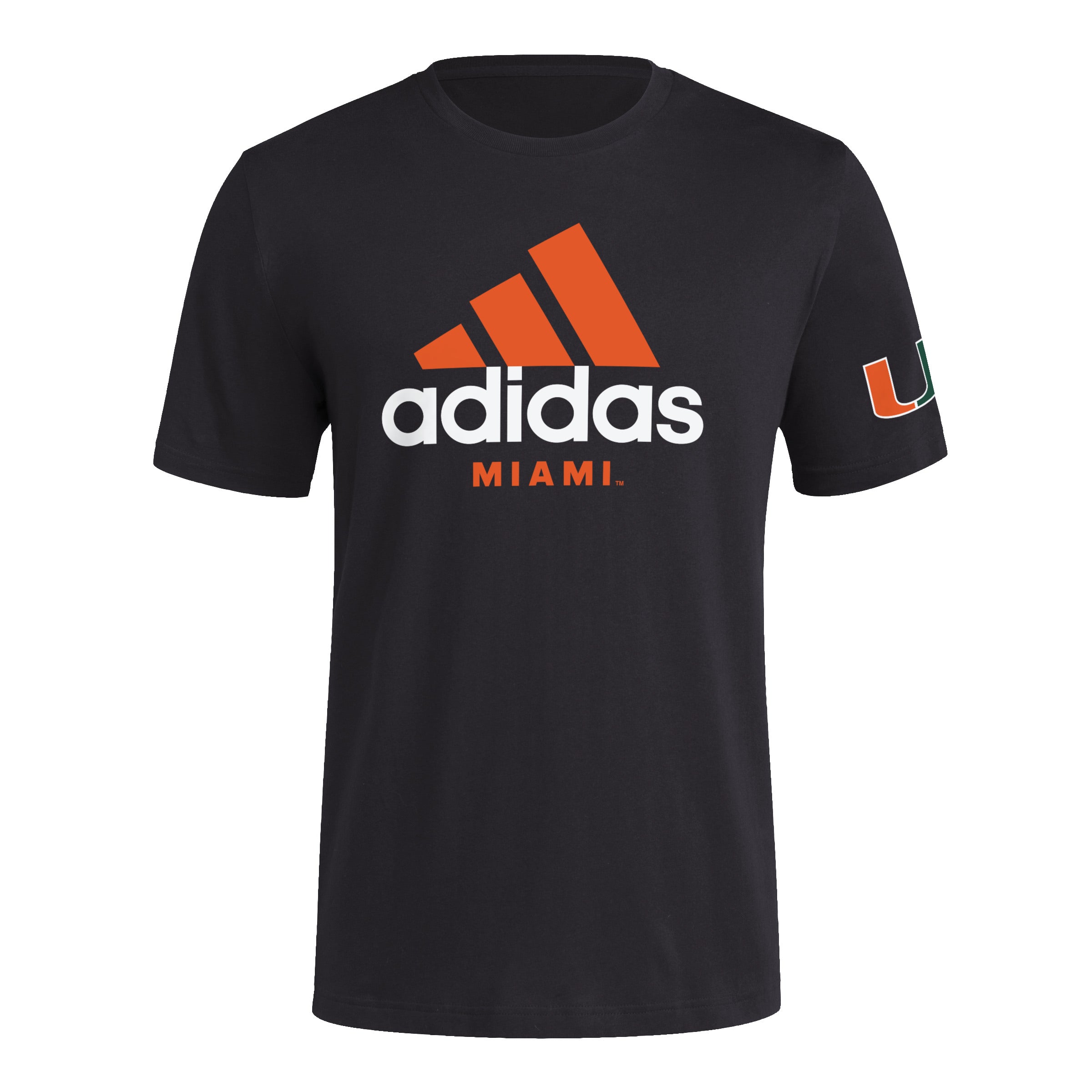 Miami Hurricanes adidas 2024 Stripe Up Fresh T-Shirt - Black