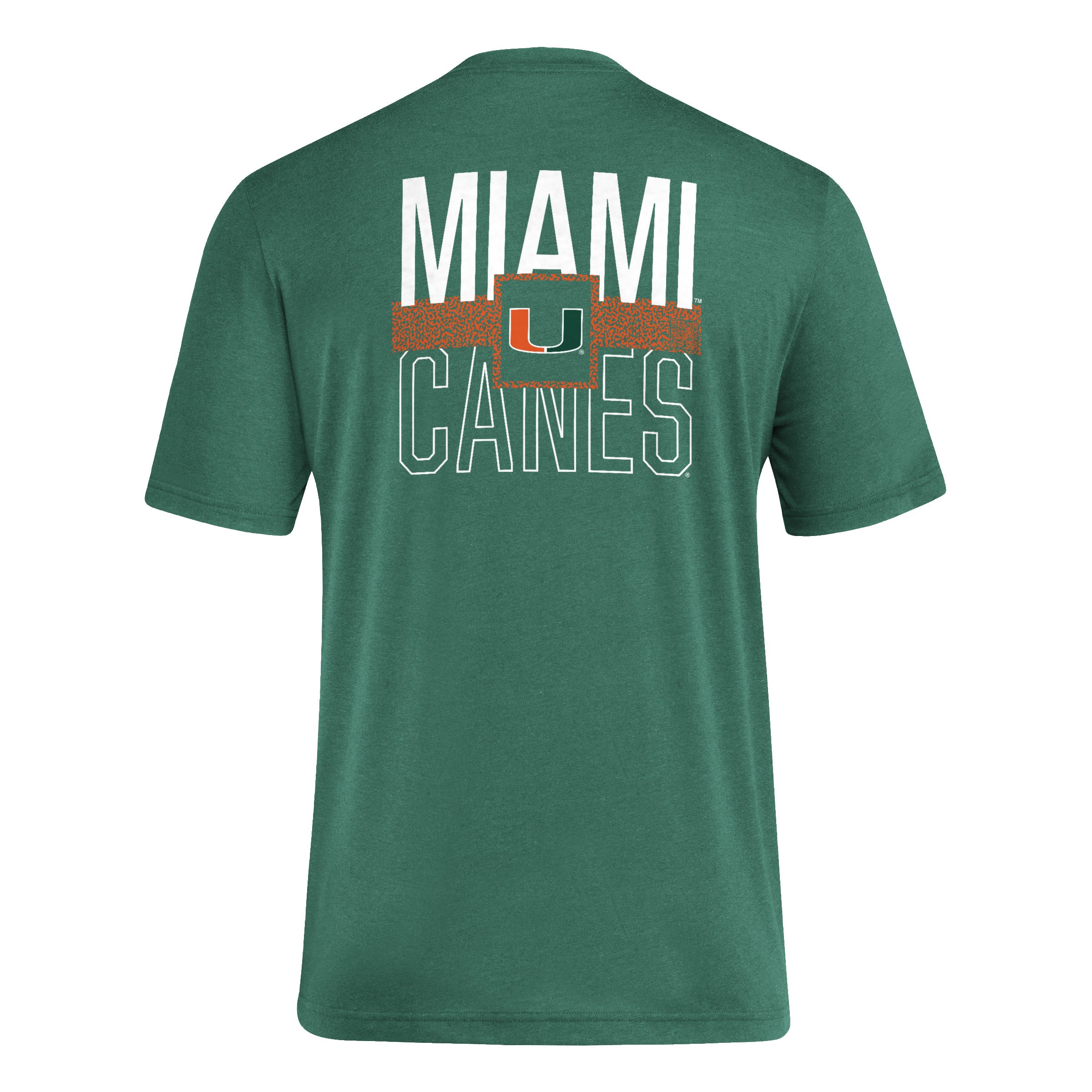 Miami Hurricanes adidas 2024 Boxed Logo Tri-Blend T-Shirt - Green