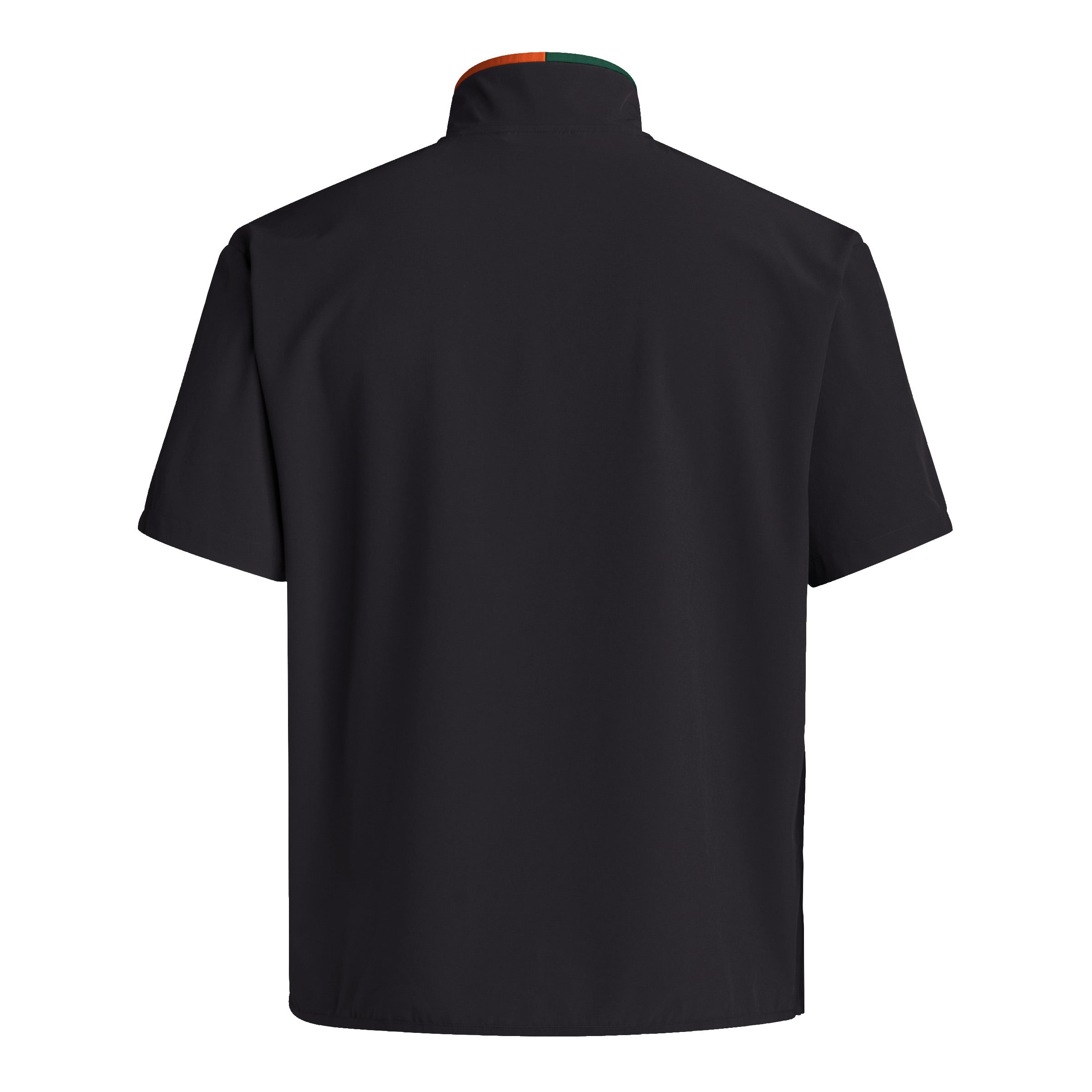 Miami Hurricanes adidas 2024 Coaches Sideline Half-Zip Short Sleeve Jacket - Black