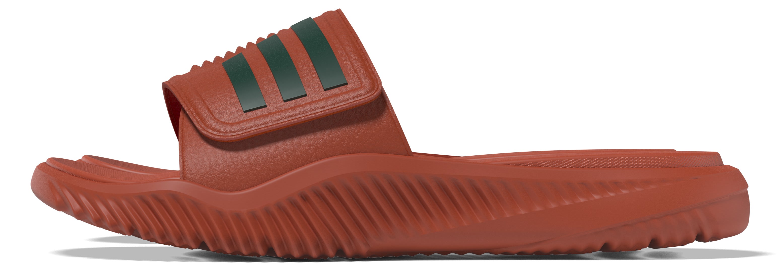 Miami Hurricanes 2024 adidas Unisex Alphabounce 2.0 Slide Sandals - Orange