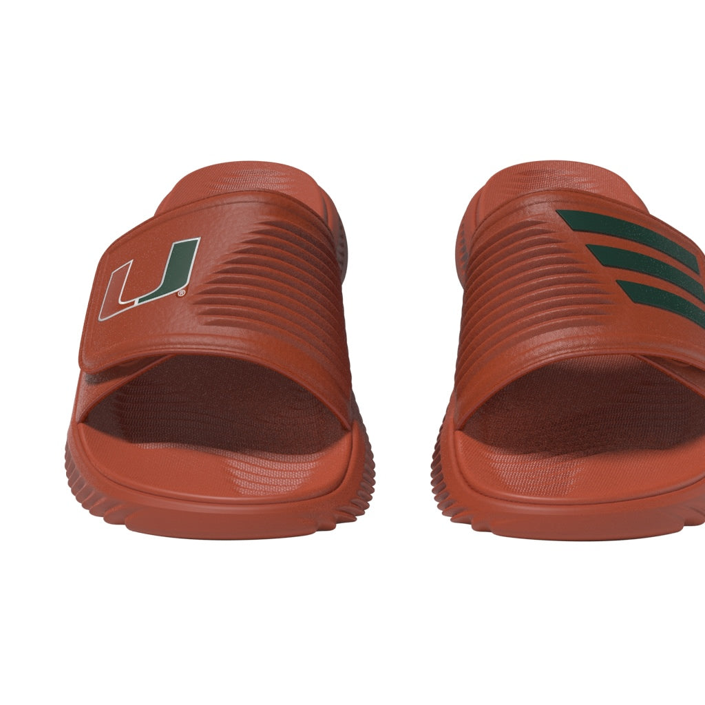 Miami Hurricanes 2024 adidas Unisex Alphabounce 2.0 Slide Sandals - Orange