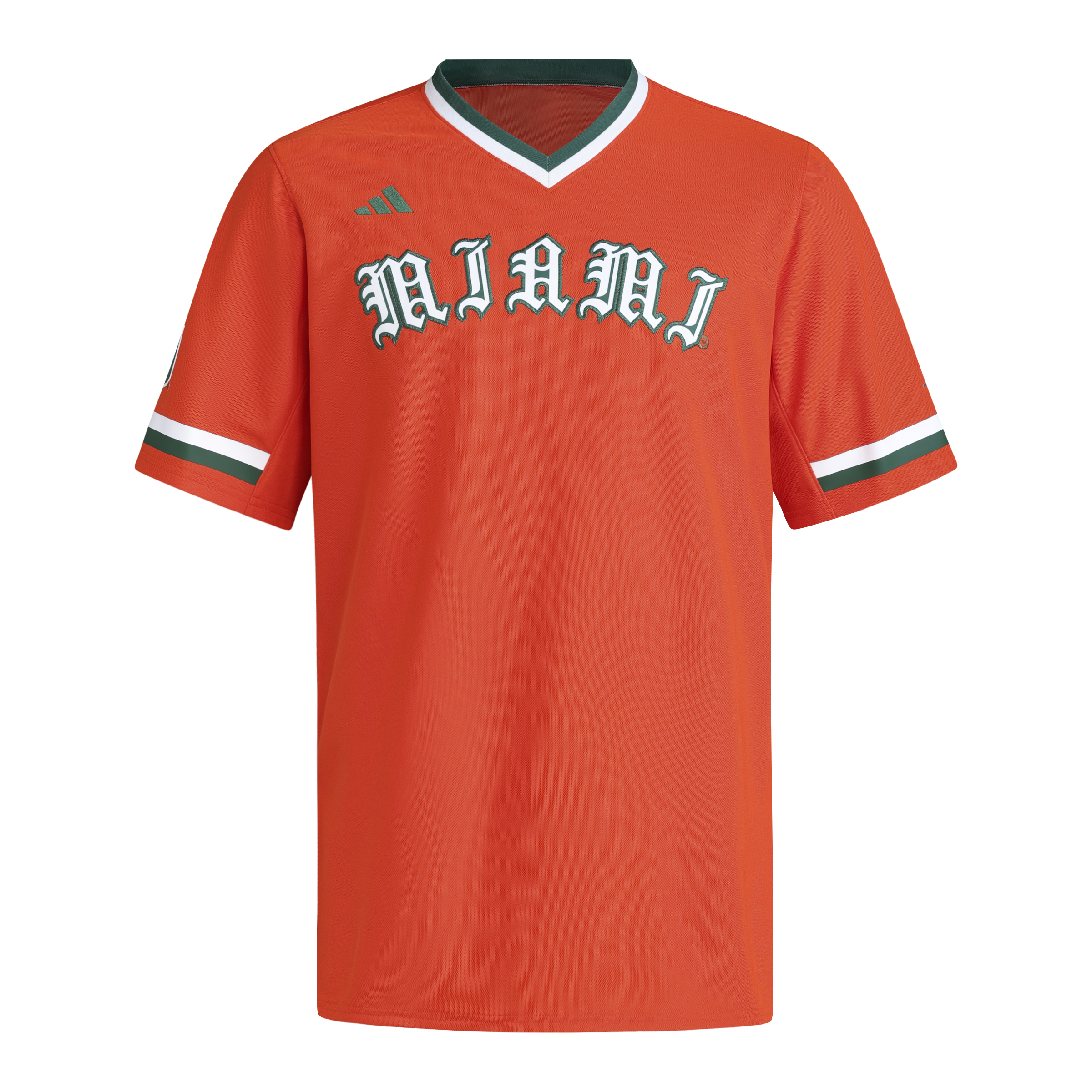 Miami Hurricanes adidas Baseball Jersey - Orange