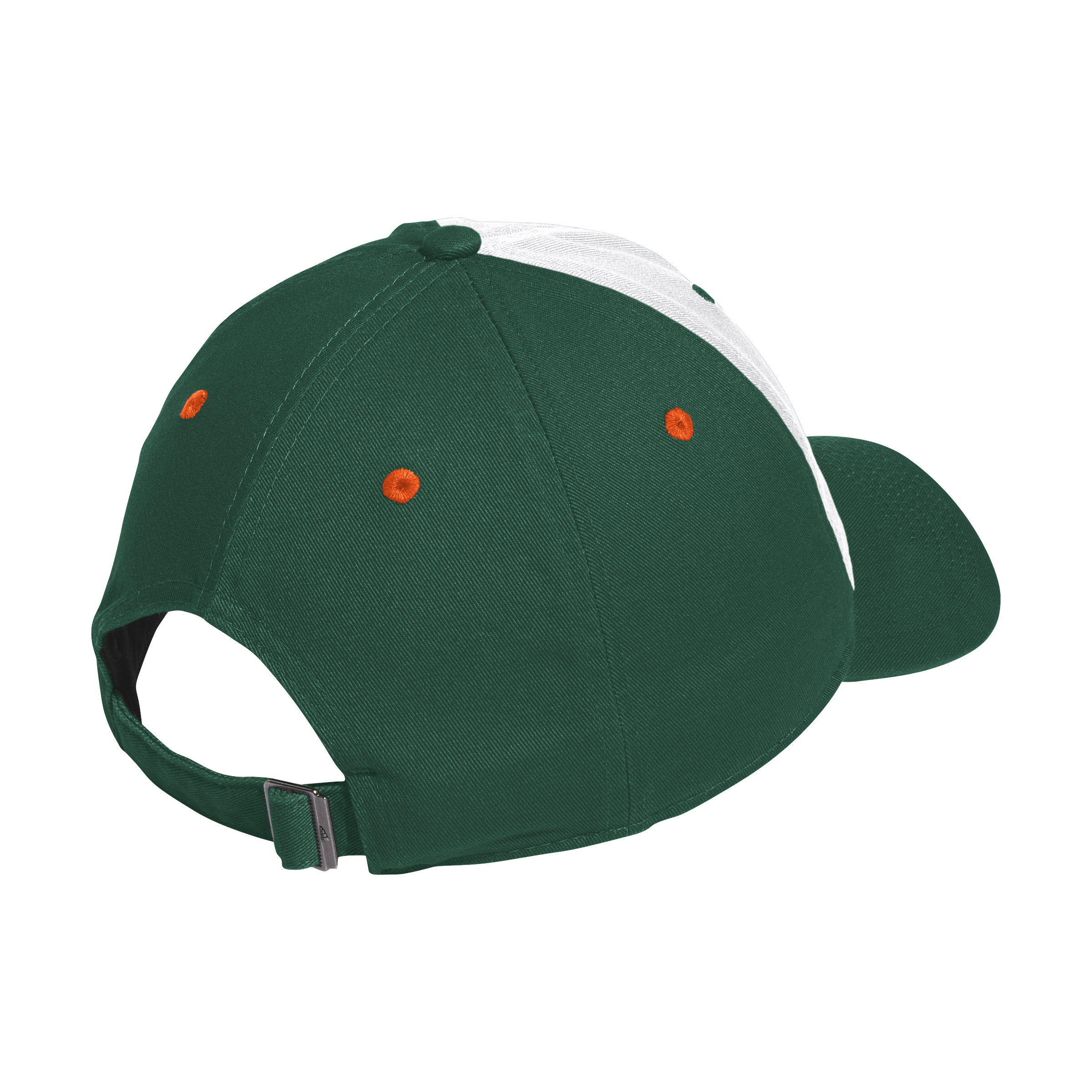 Miami Hurricanes adidas 2025 Half Burst Adjustable Hat - Green/White