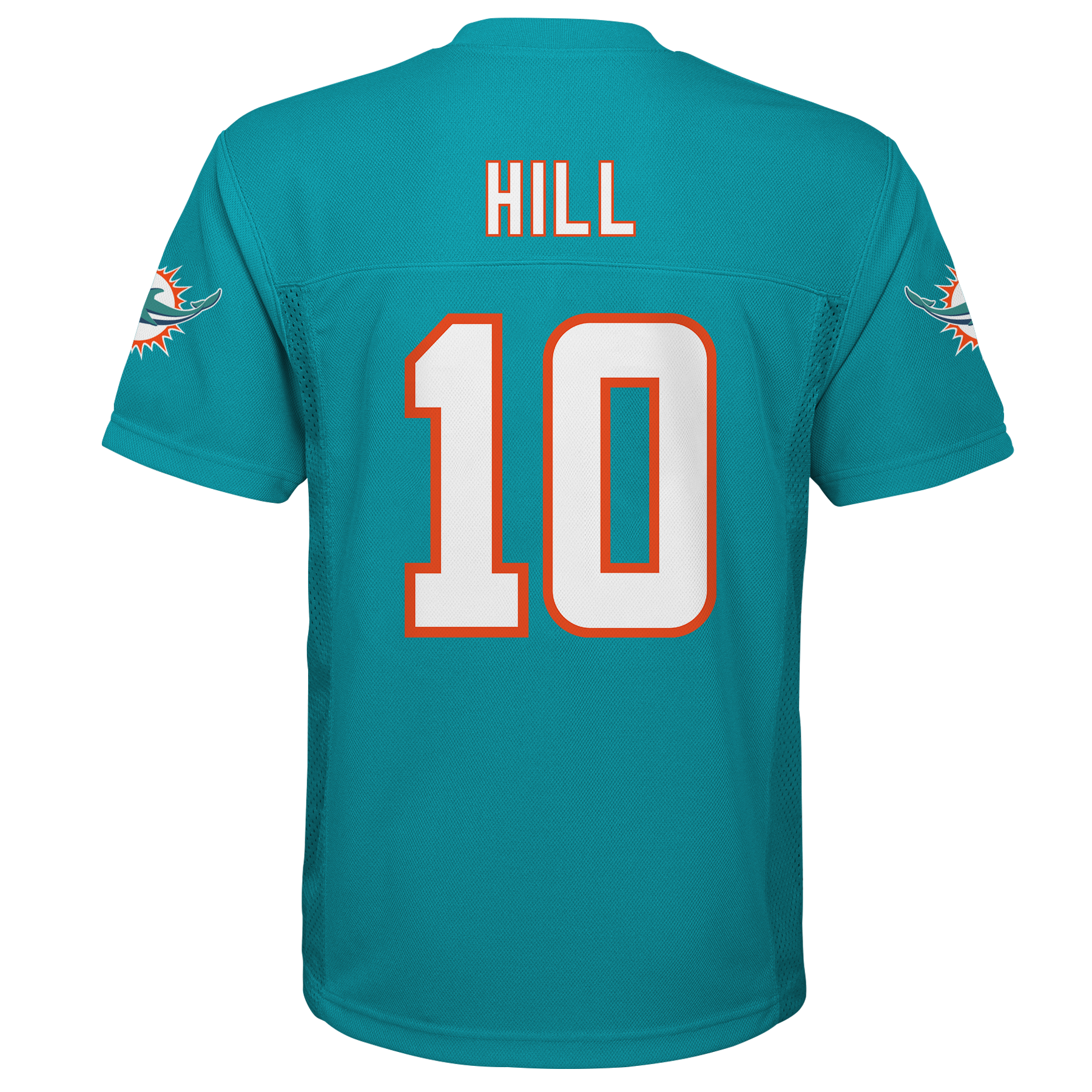 Outerstuff Youth Tyreek Hill Aqua Miami Dolphins Replica Player Jersey Size: Extra Large