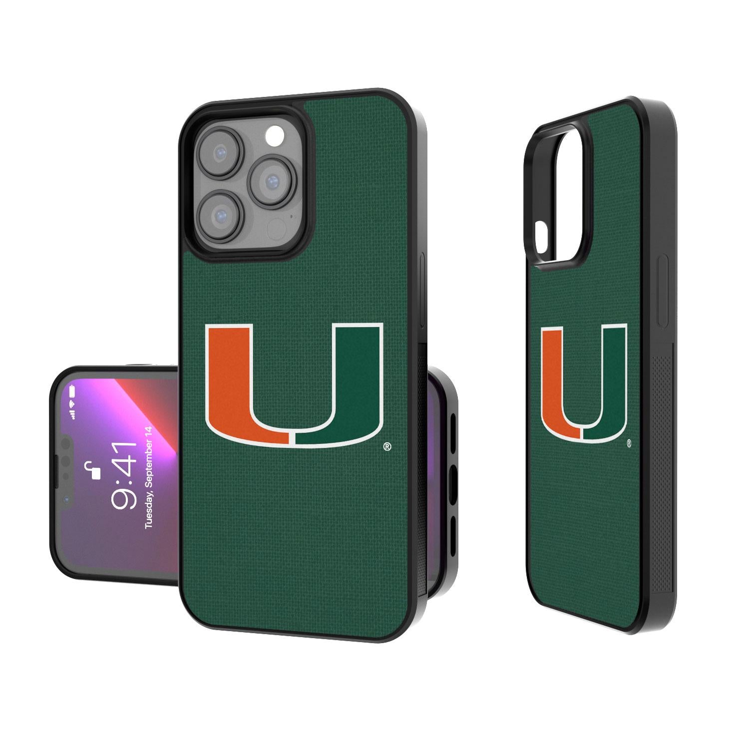 Miami Hurricanes Solid Bump Case